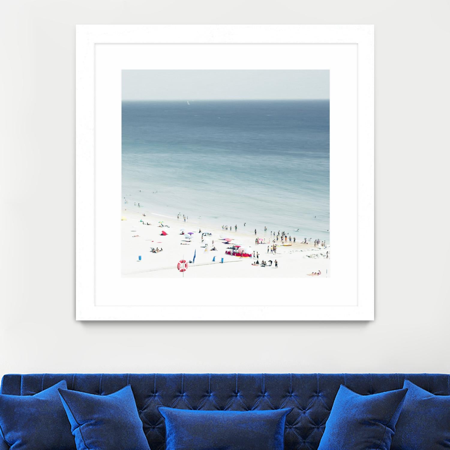 Sesimbra II by Ingrid Beddoes on GIANT ART - white sea scene