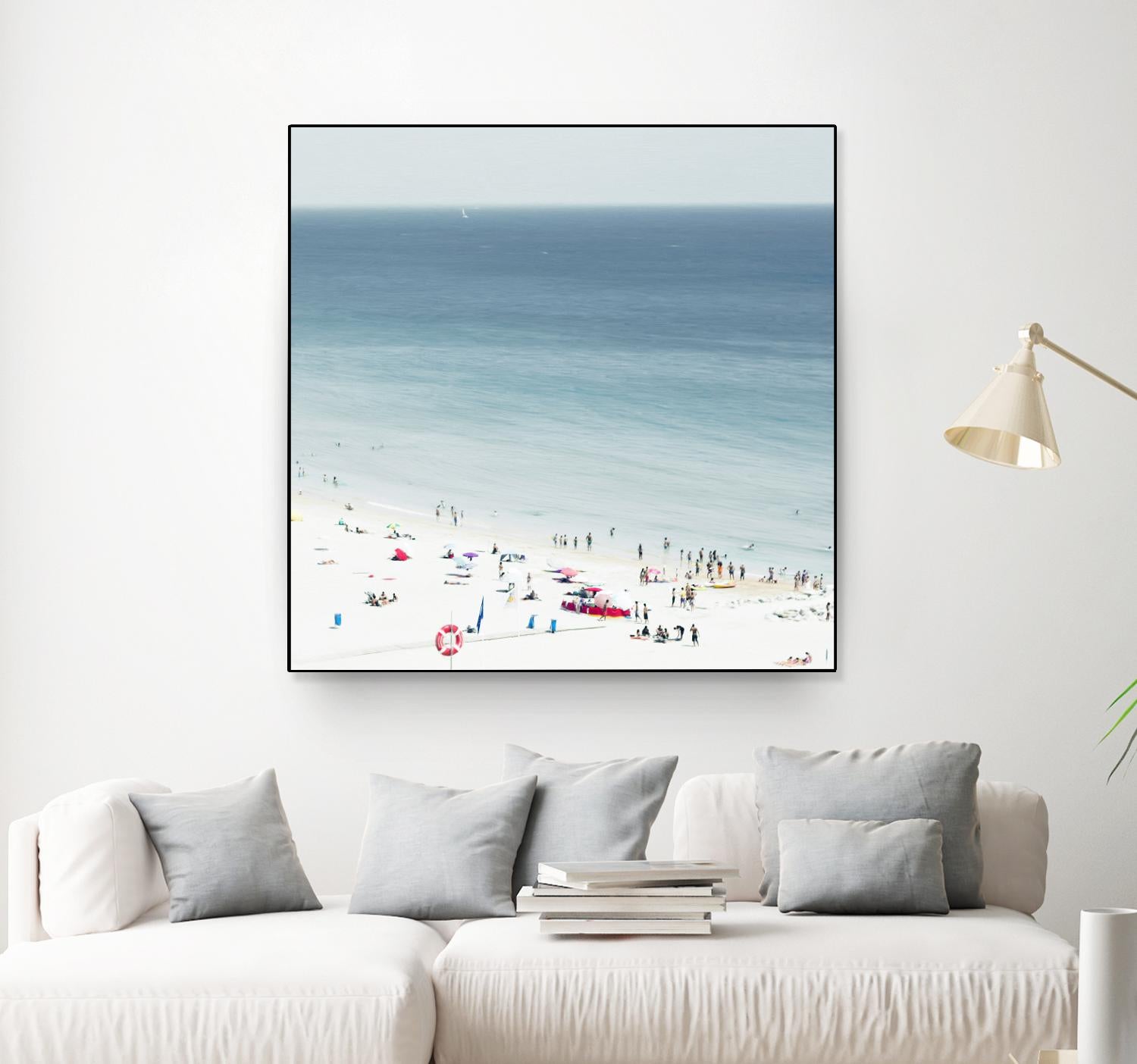 Sesimbra II by Ingrid Beddoes on GIANT ART - white sea scene