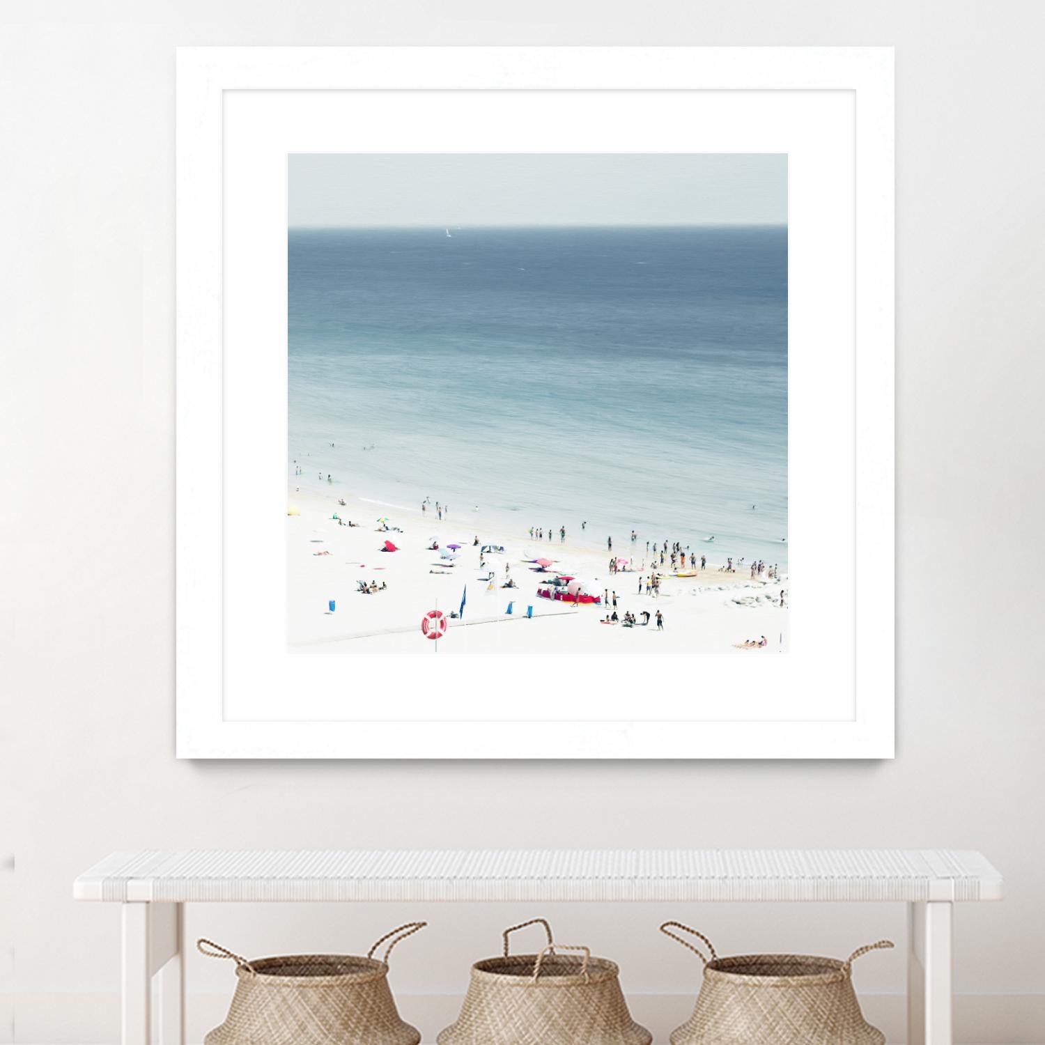 Sesimbra II by Ingrid Beddoes on GIANT ART - white sea scene