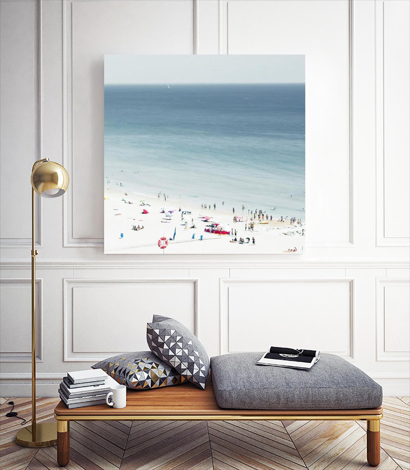 Sesimbra II by Ingrid Beddoes on GIANT ART - white sea scene