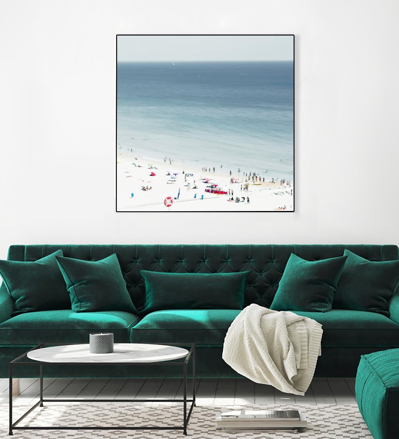 Sesimbra II by Ingrid Beddoes on GIANT ART - white sea scene