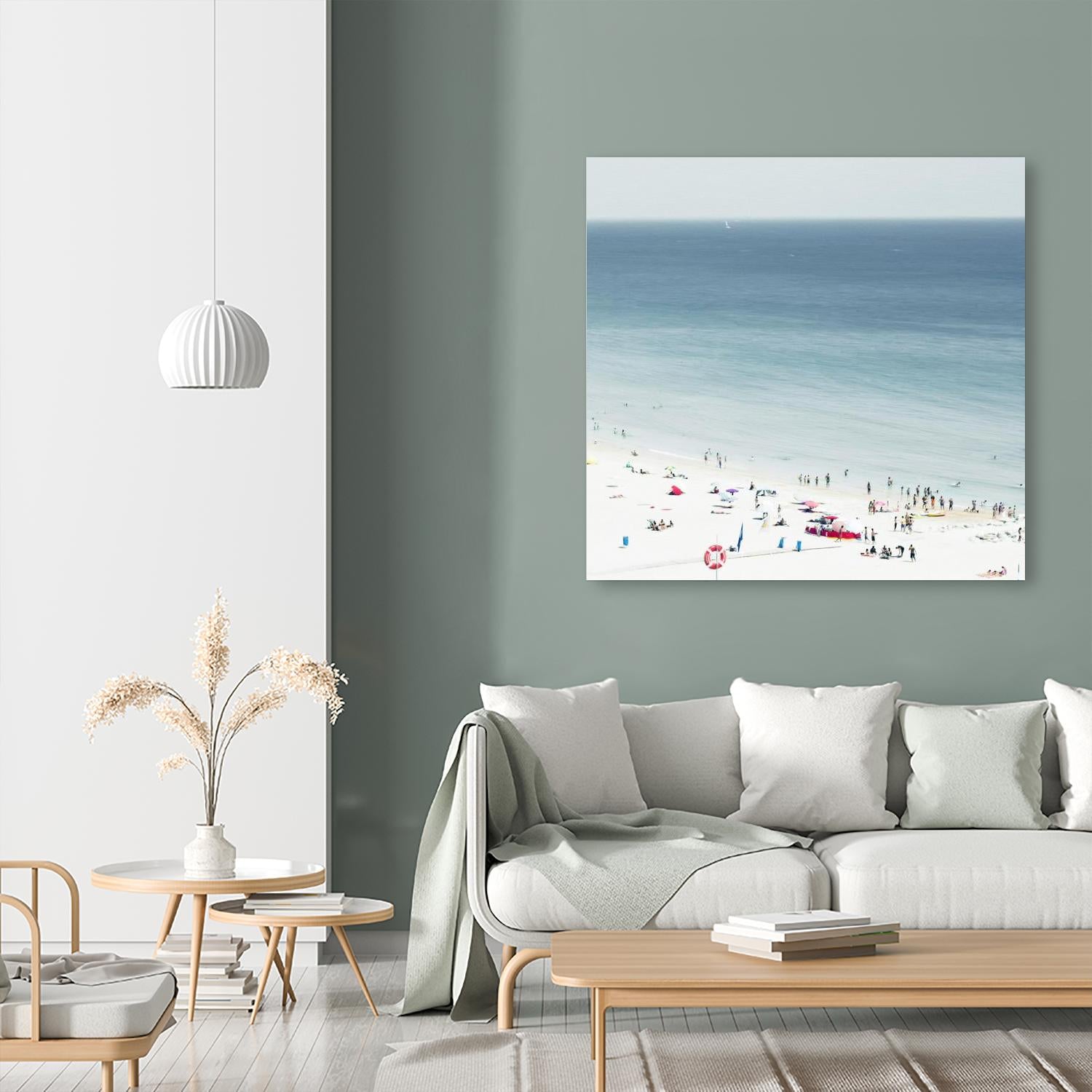 Sesimbra II by Ingrid Beddoes on GIANT ART - white sea scene