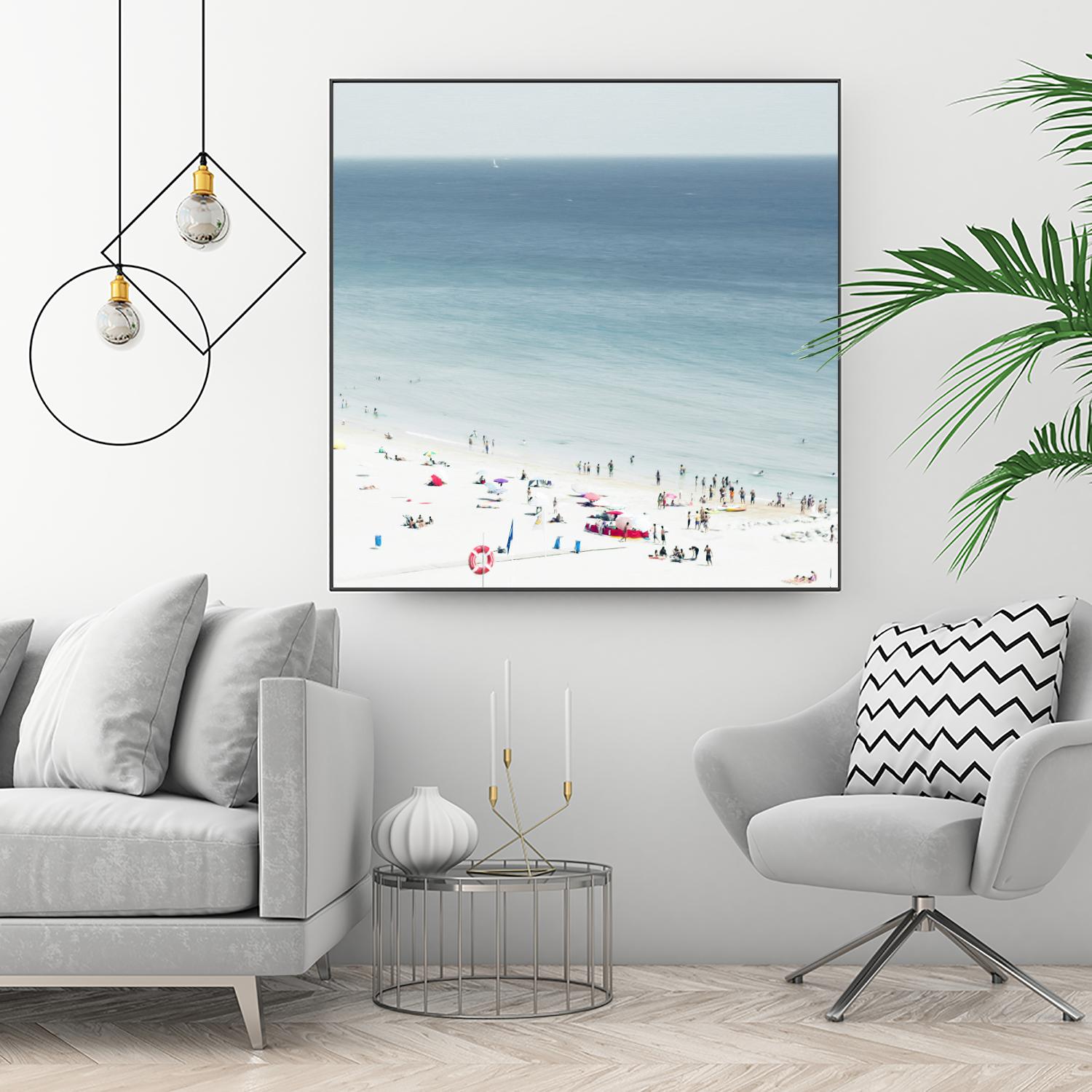 Sesimbra II by Ingrid Beddoes on GIANT ART - white sea scene