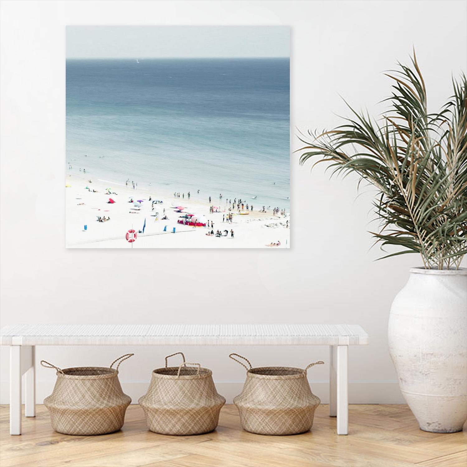 Sesimbra II by Ingrid Beddoes on GIANT ART - white sea scene