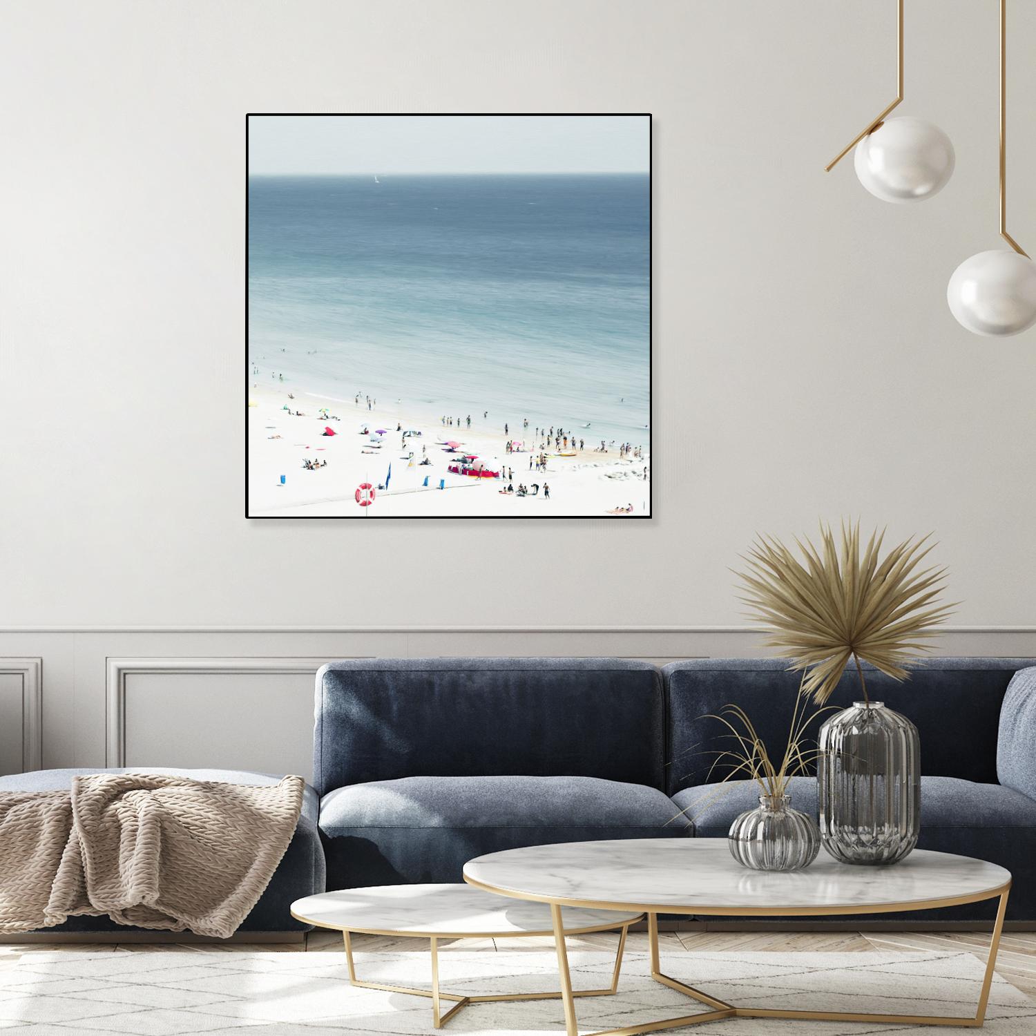Sesimbra II by Ingrid Beddoes on GIANT ART - white sea scene