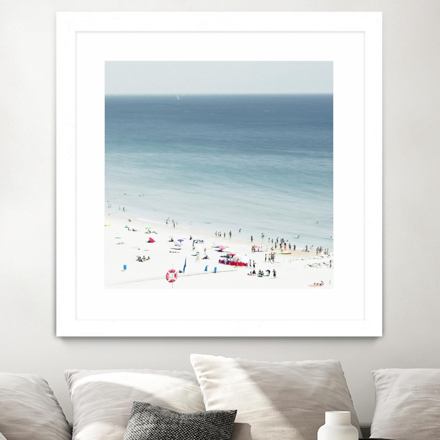 Sesimbra II by Ingrid Beddoes on GIANT ART - white sea scene