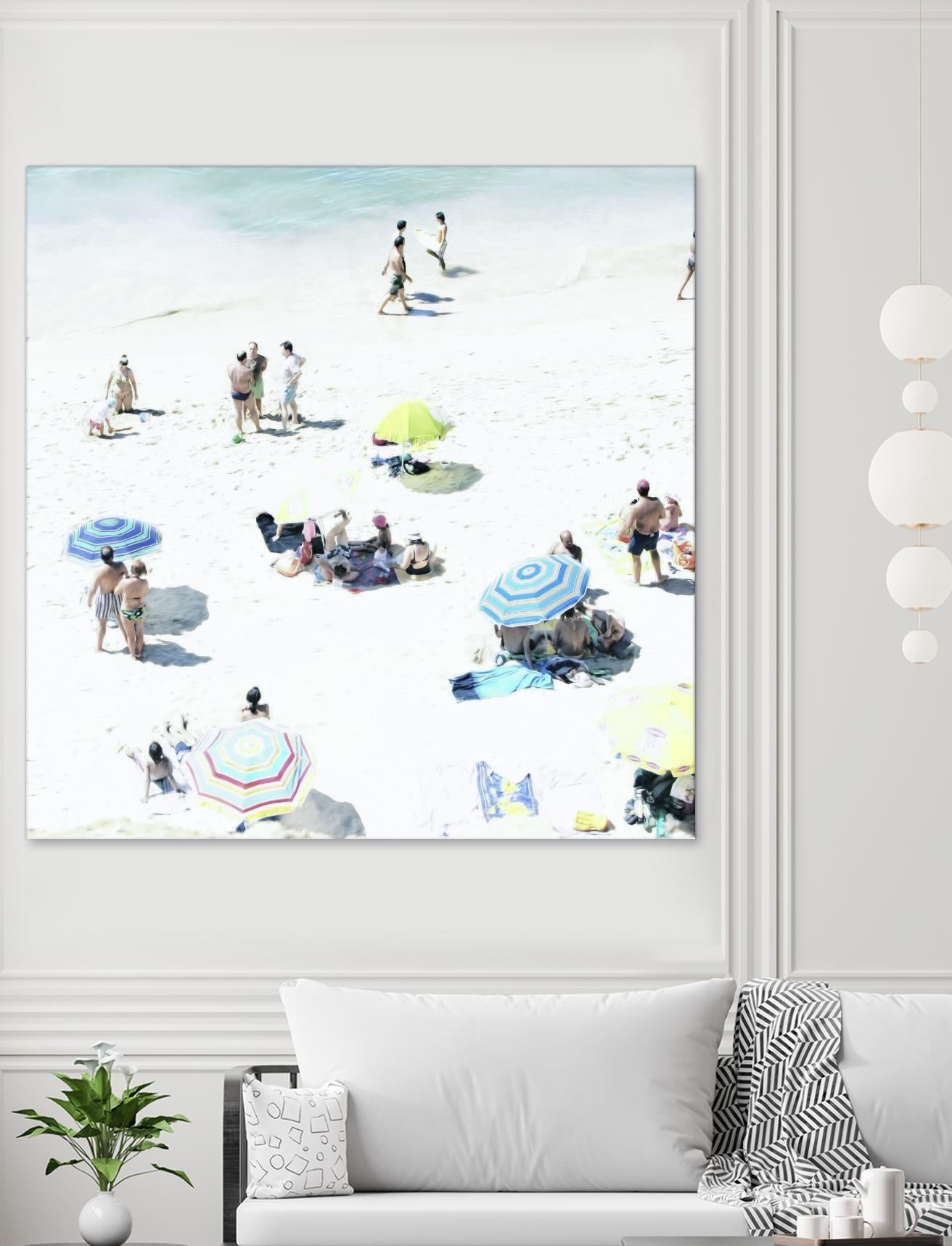 Happy Days by Ingrid Beddoes on GIANT ART - white sea scene