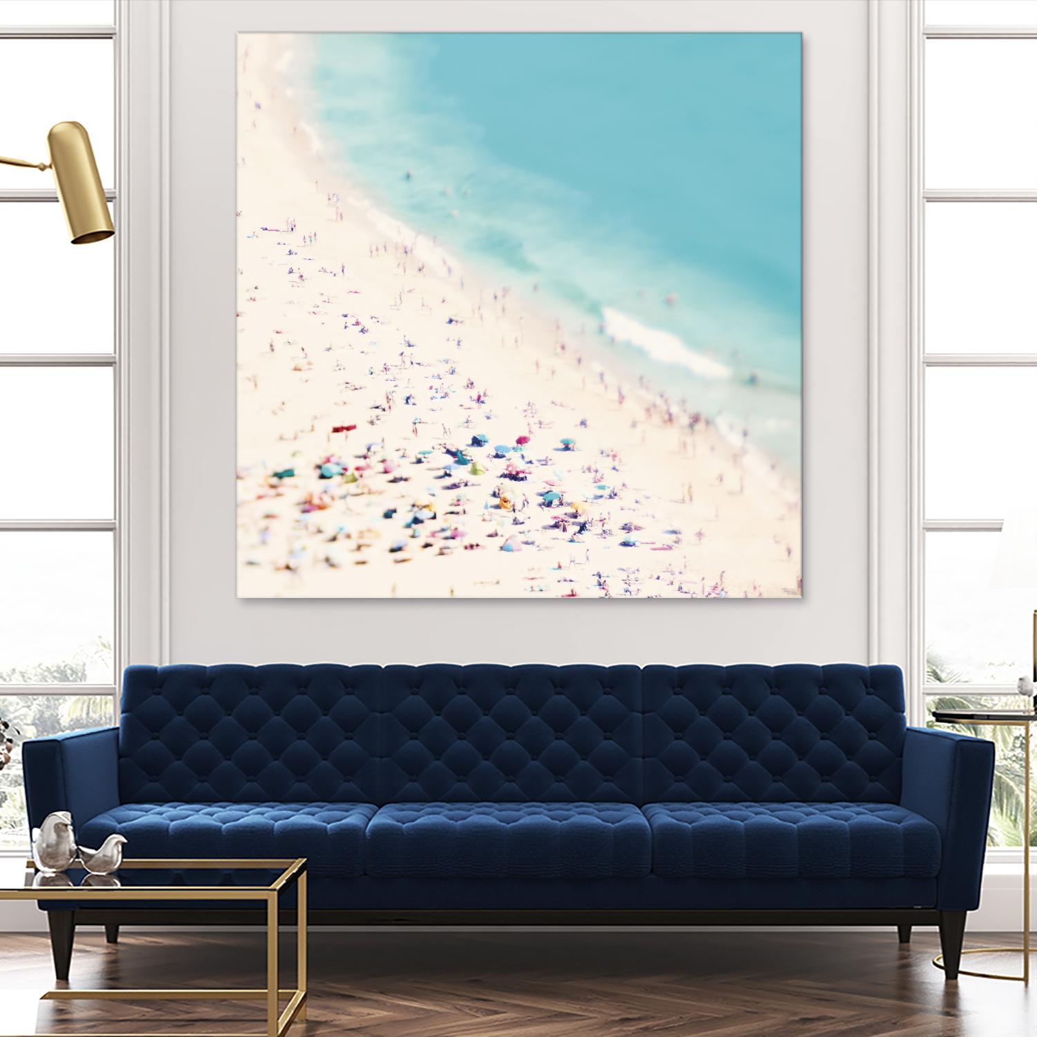 Beach Love by Ingrid Beddoes on GIANT ART - beige sea scene