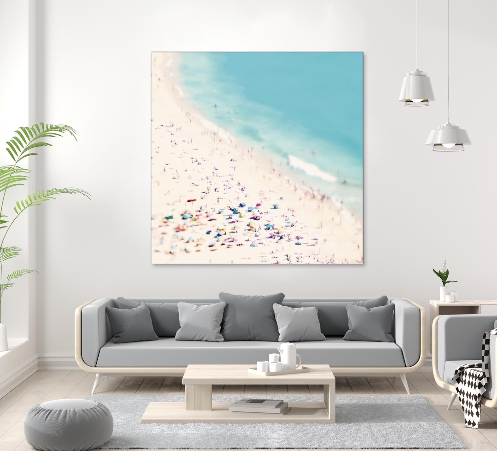 Beach Love by Ingrid Beddoes on GIANT ART - beige sea scene