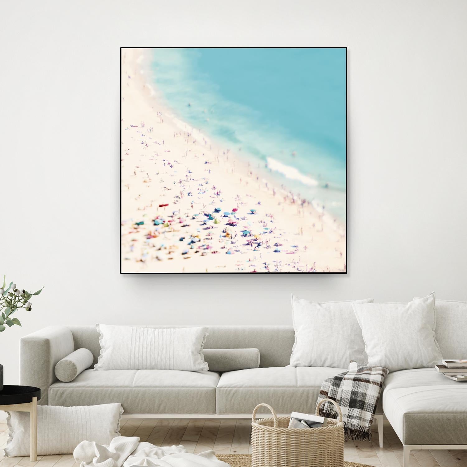 Beach Love by Ingrid Beddoes on GIANT ART - beige sea scene