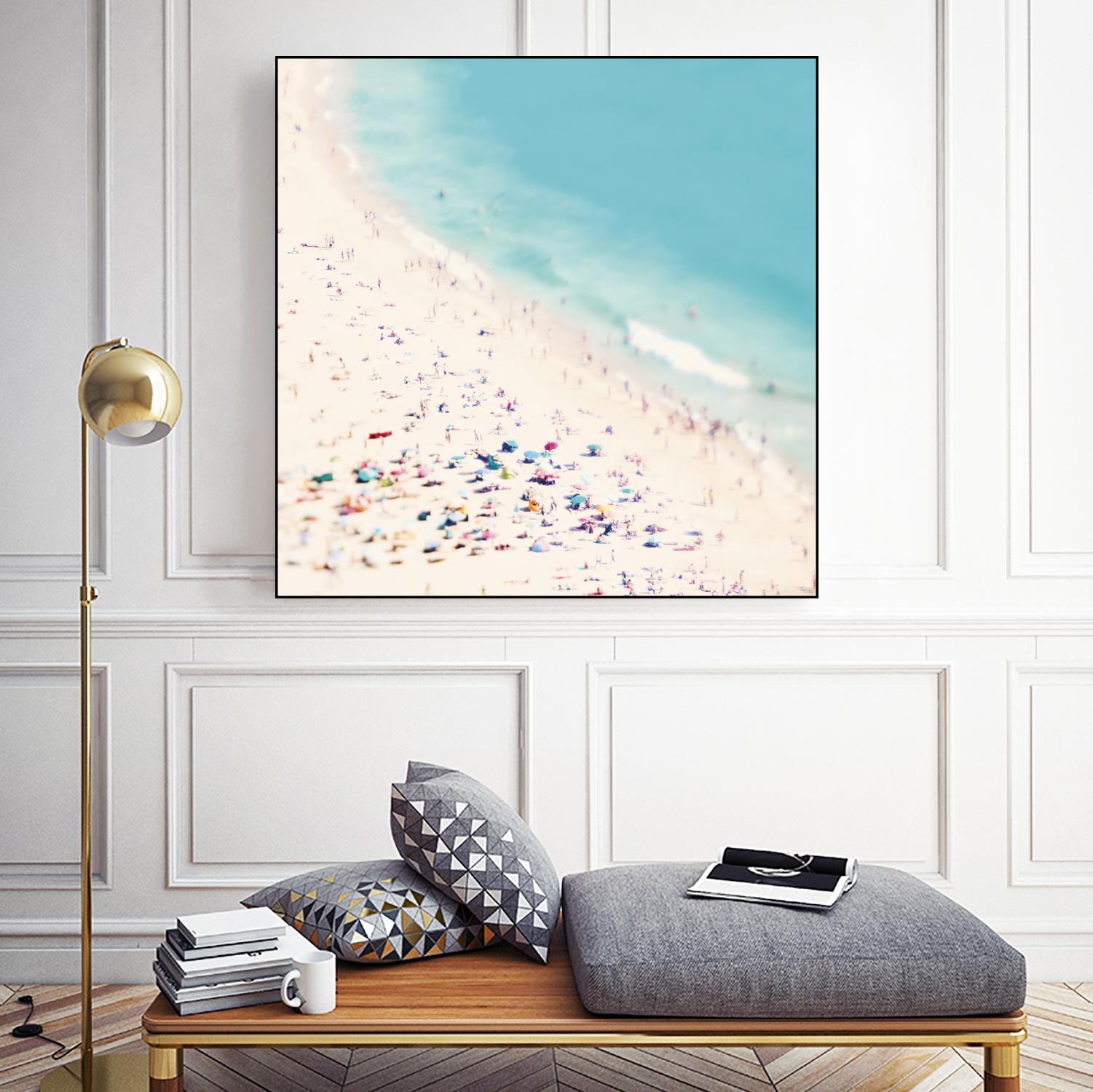 Beach Love by Ingrid Beddoes on GIANT ART - beige sea scene
