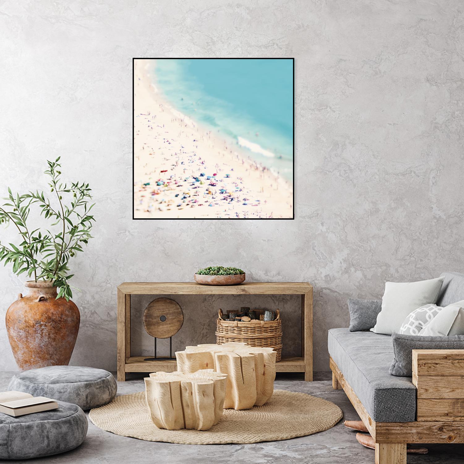 Beach Love by Ingrid Beddoes on GIANT ART - beige sea scene