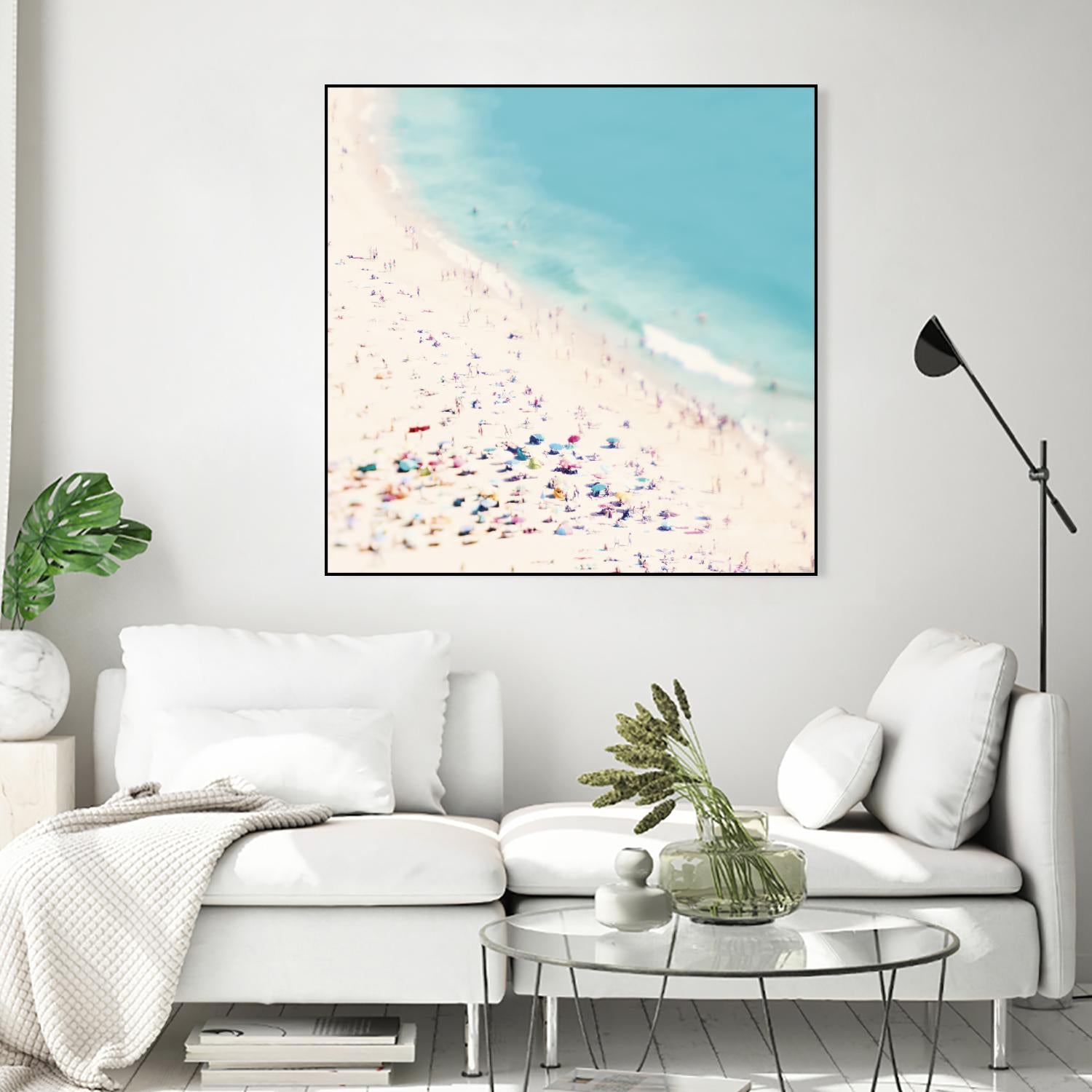 Beach Love by Ingrid Beddoes on GIANT ART - beige sea scene