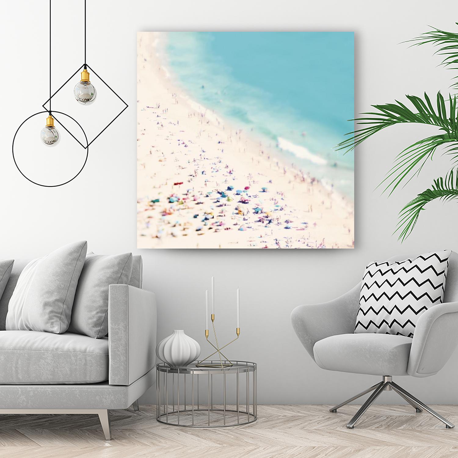 Beach Love by Ingrid Beddoes on GIANT ART - beige sea scene
