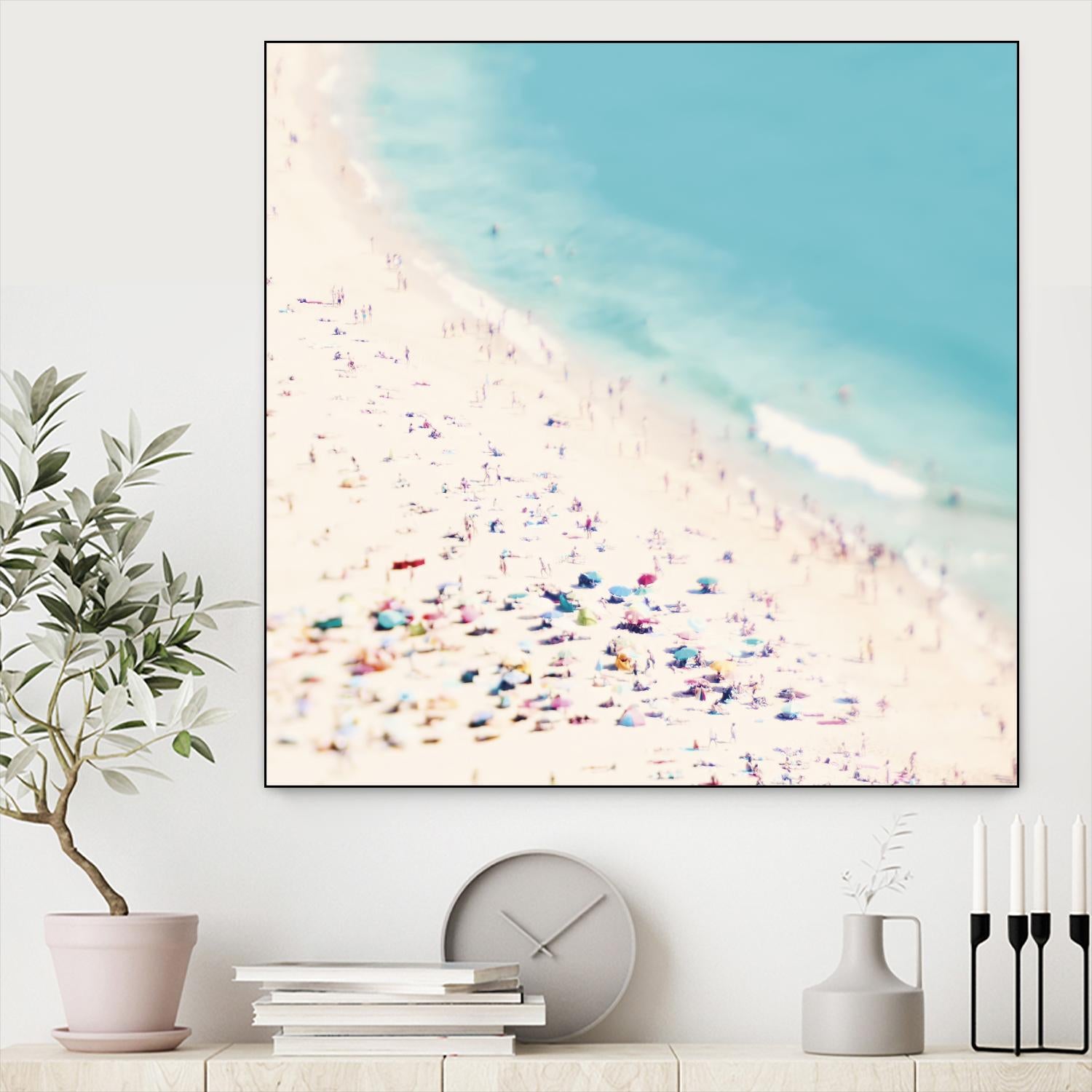 Beach Love by Ingrid Beddoes on GIANT ART - beige sea scene