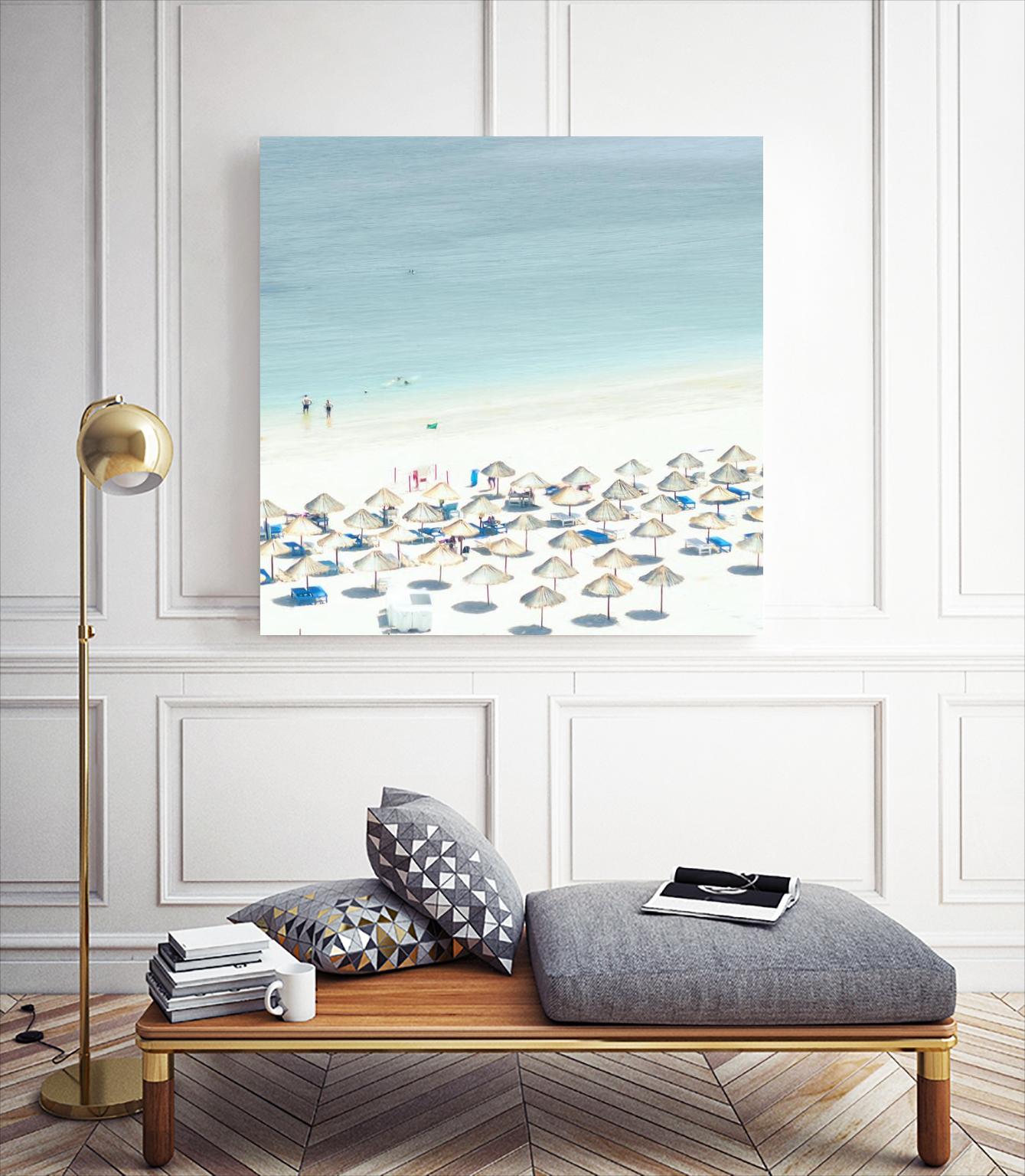 Sesimbra I by Ingrid Beddoes on GIANT ART - beige costal beach