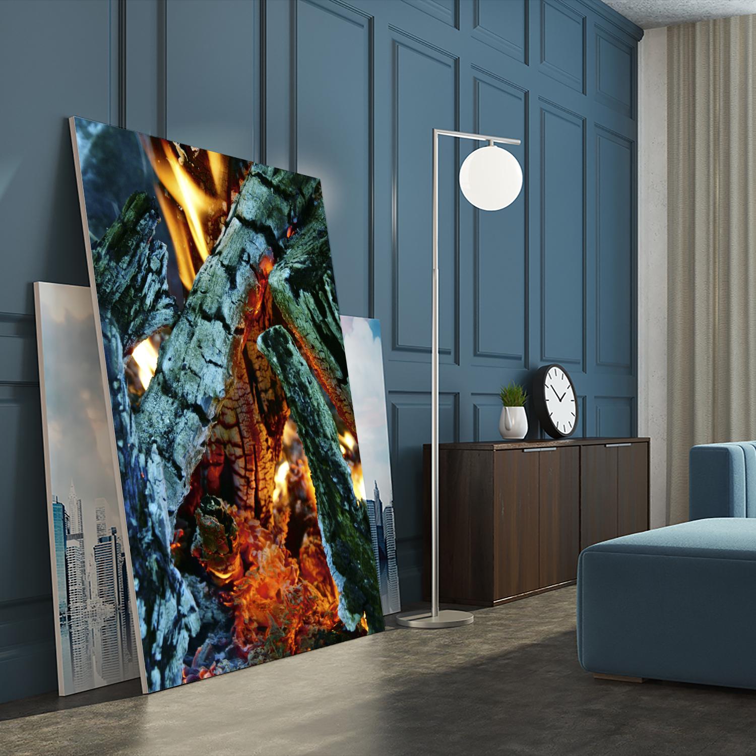 Camp Fire by Jaime Rodominick on GIANT ART - orange photo art