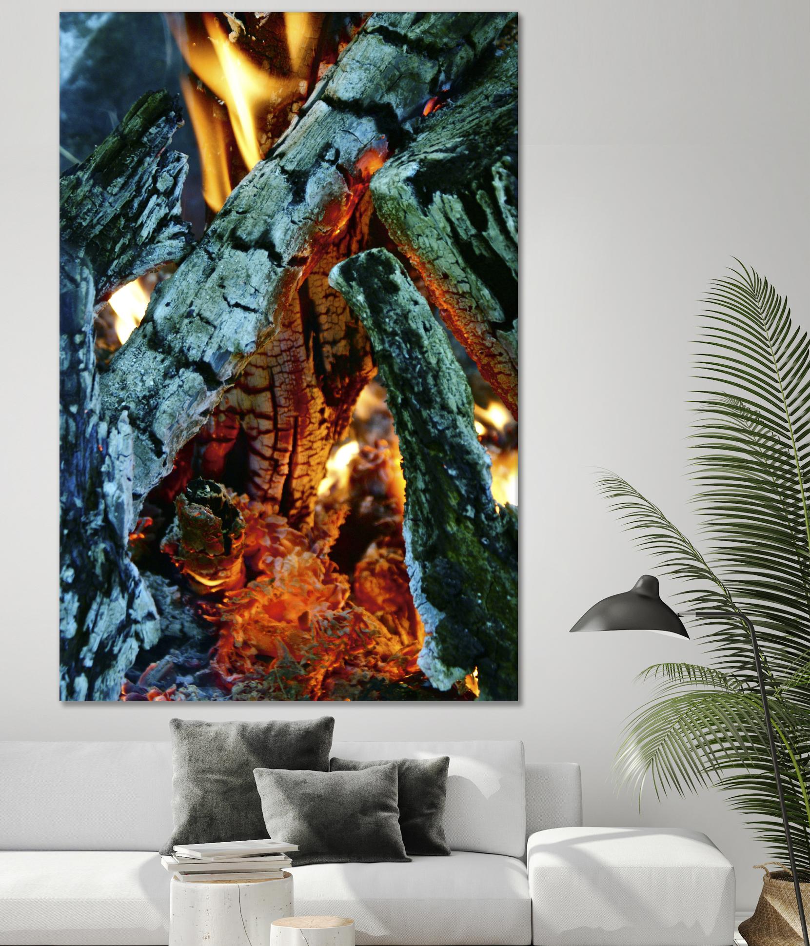 Camp Fire by Jaime Rodominick on GIANT ART - orange photo art