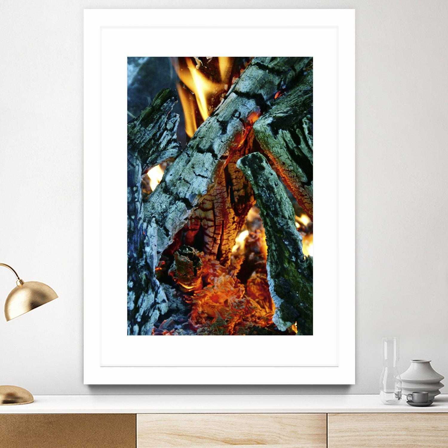 Camp Fire by Jaime Rodominick on GIANT ART - orange photo art
