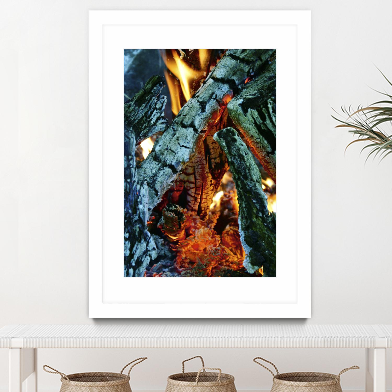 Camp Fire by Jaime Rodominick on GIANT ART - orange photo art
