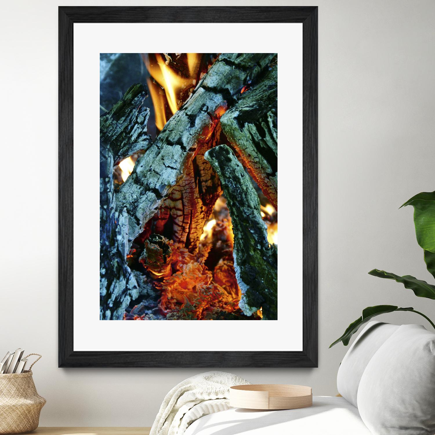 Camp Fire by Jaime Rodominick on GIANT ART - orange photo art