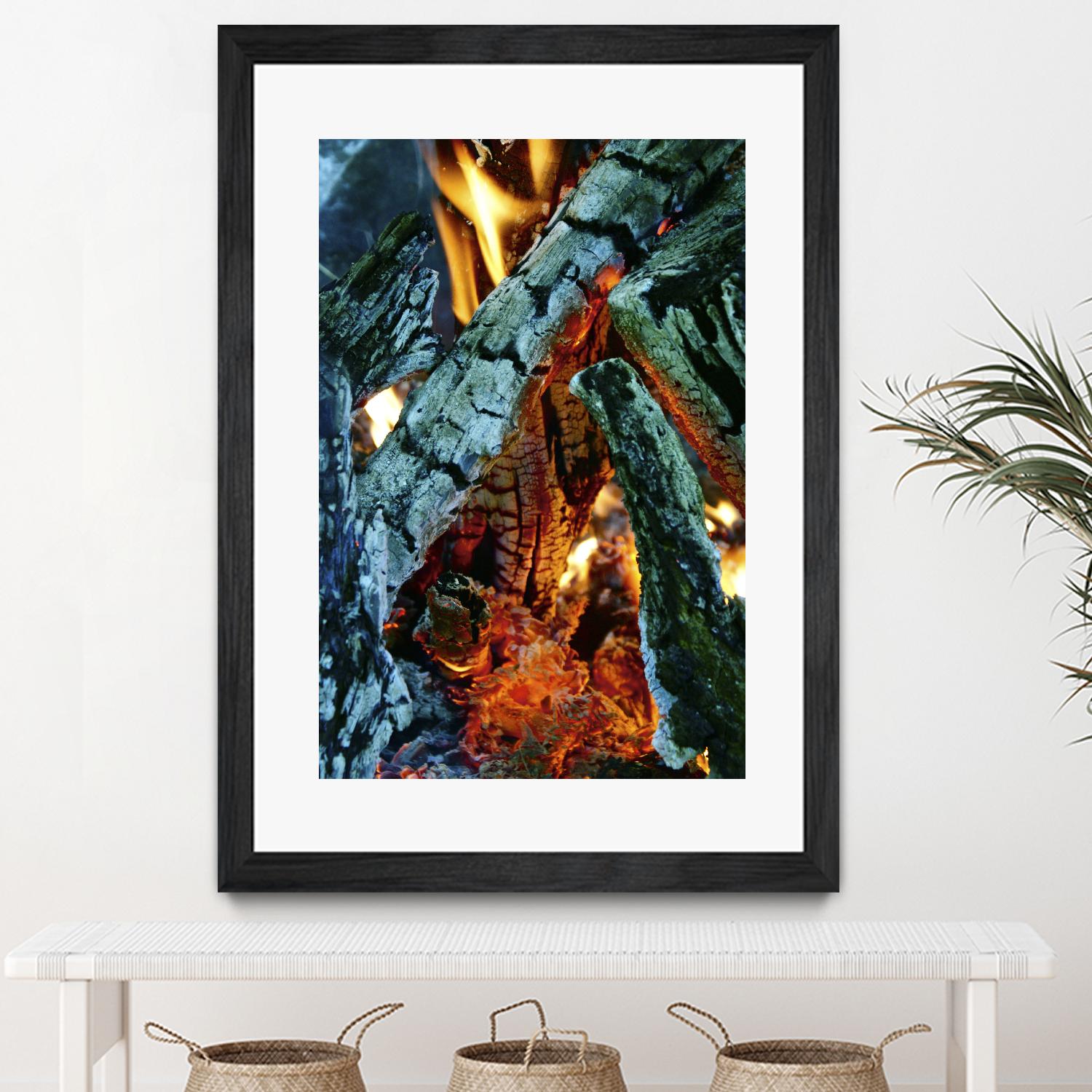Camp Fire by Jaime Rodominick on GIANT ART - orange photo art