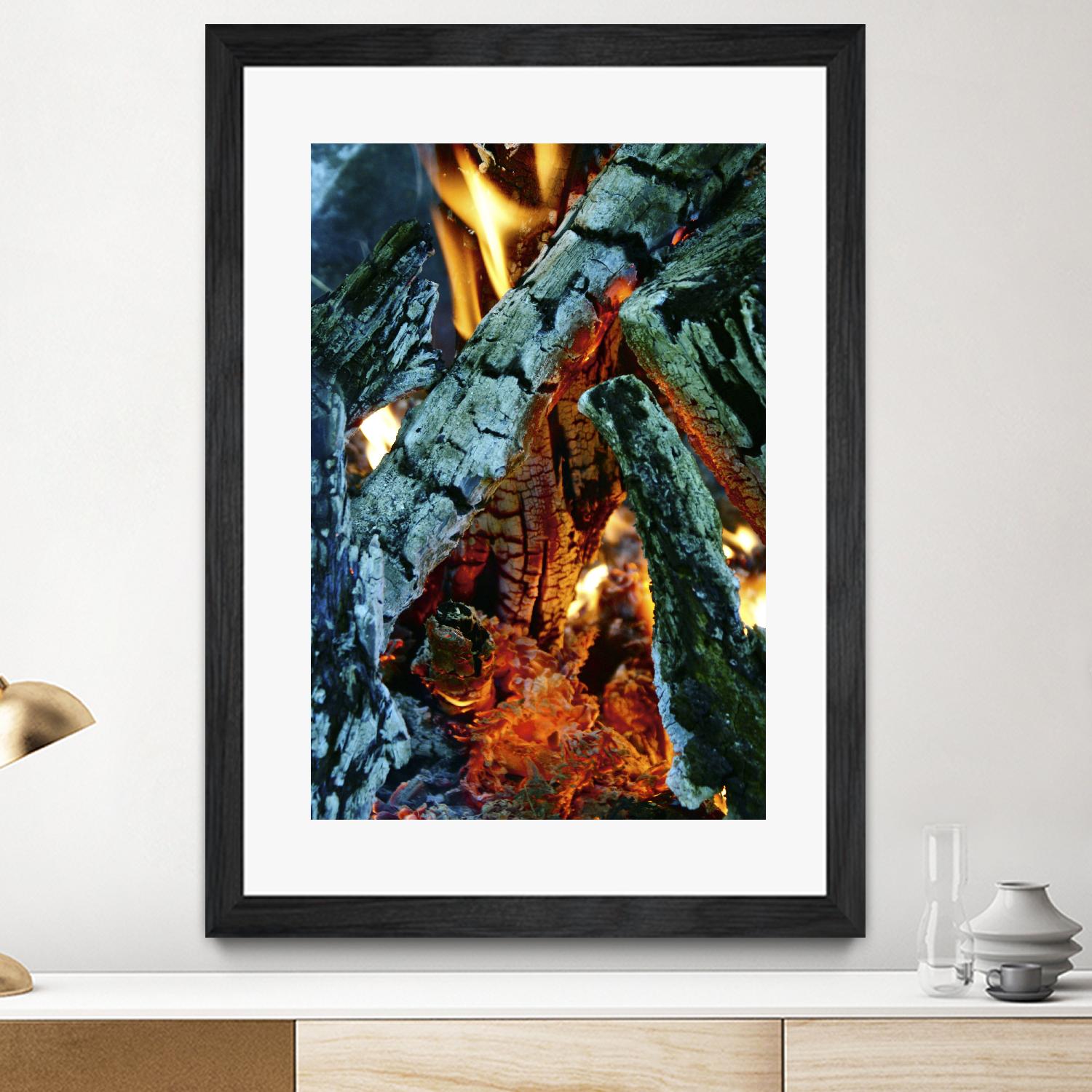 Camp Fire by Jaime Rodominick on GIANT ART - orange photo art