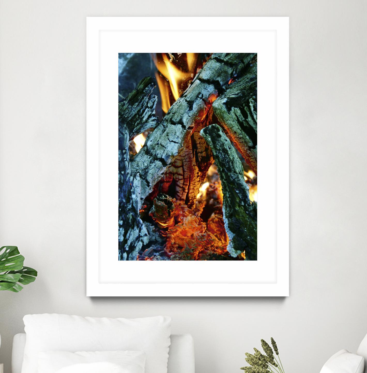 Camp Fire by Jaime Rodominick on GIANT ART - orange photo art
