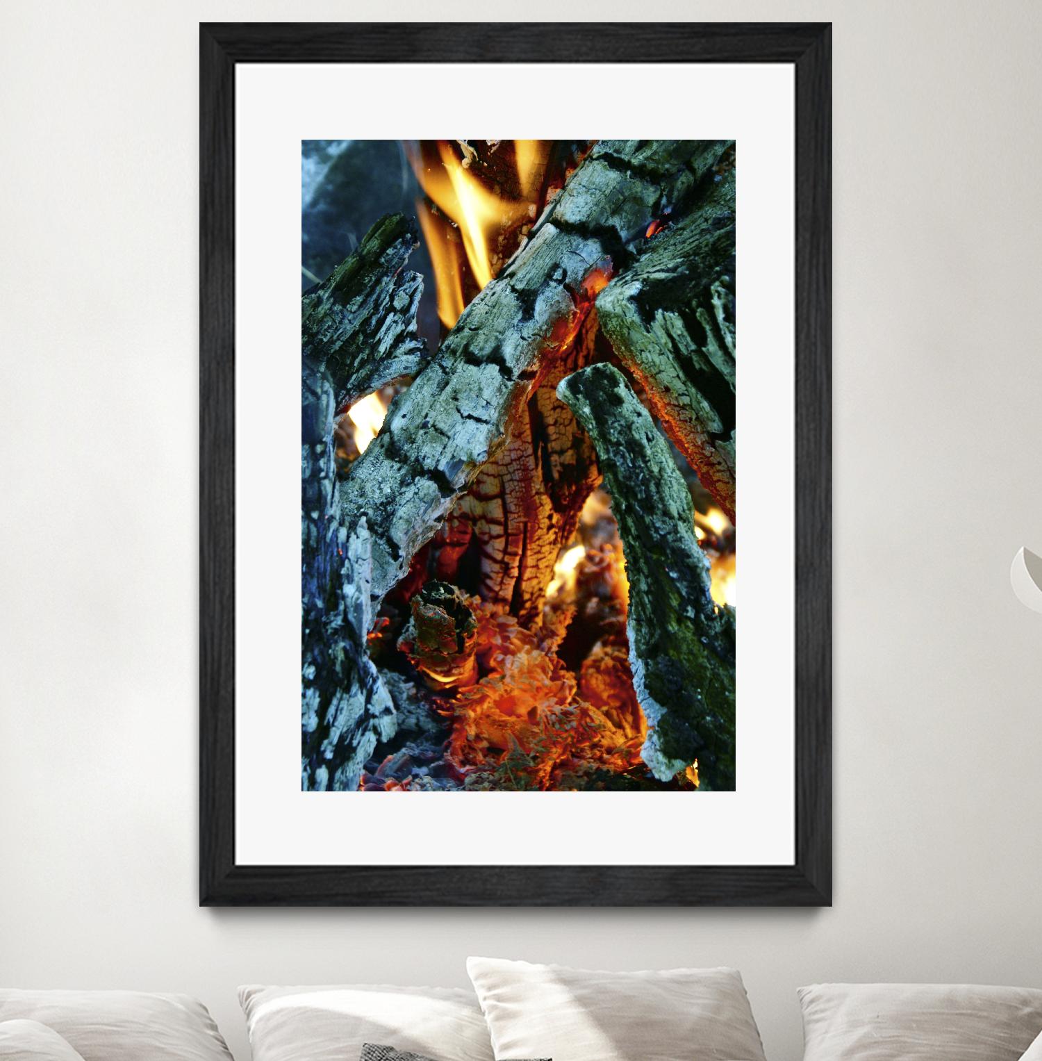 Camp Fire by Jaime Rodominick on GIANT ART - orange photo art