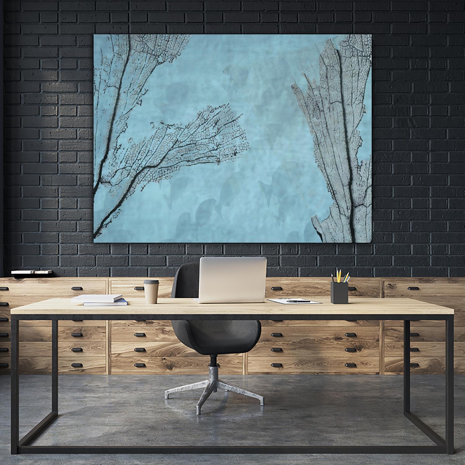 Coral II by Jessica Valner on GIANT ART - grey nautical