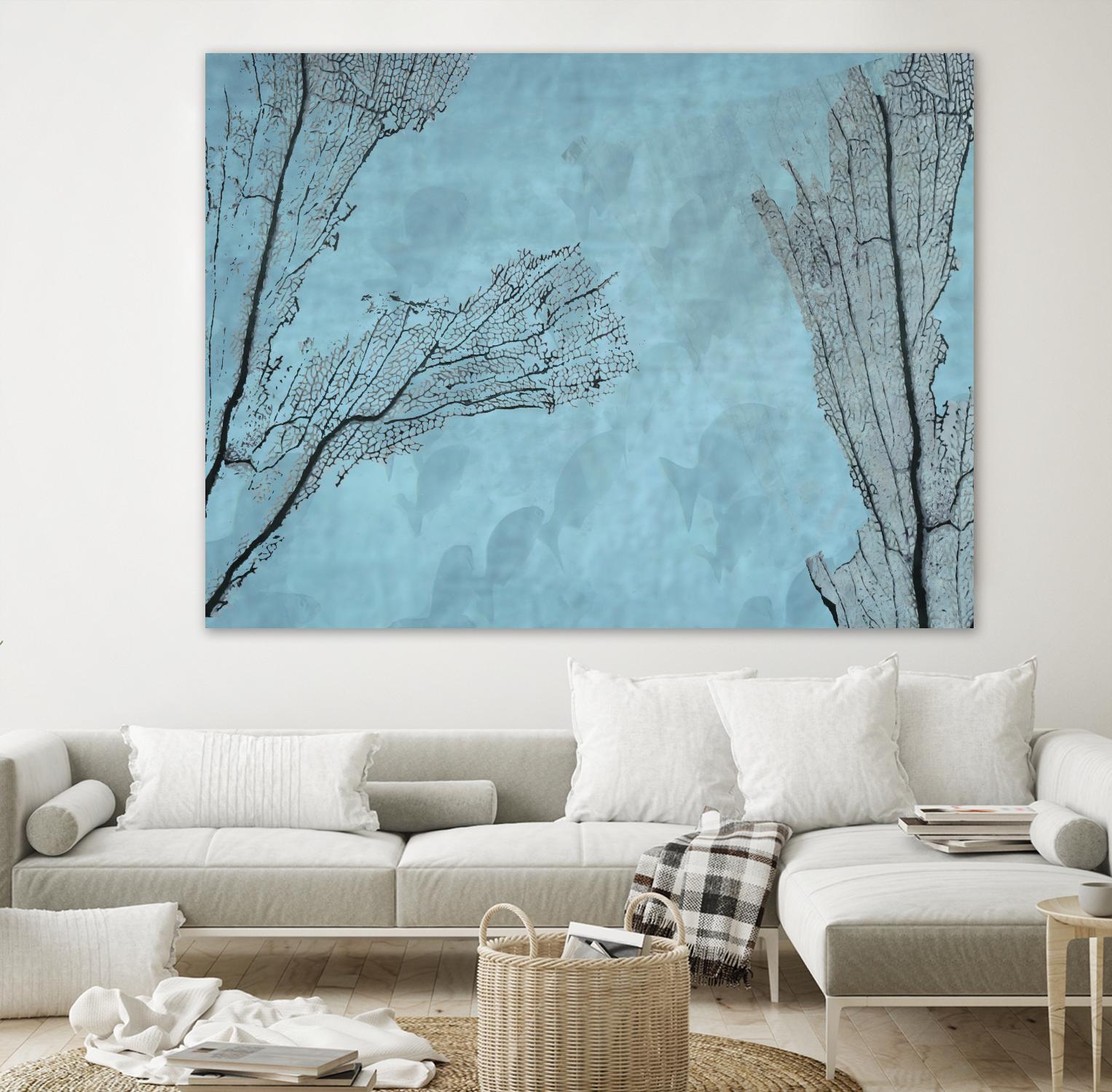 Coral II by Jessica Valner on GIANT ART - grey nautical