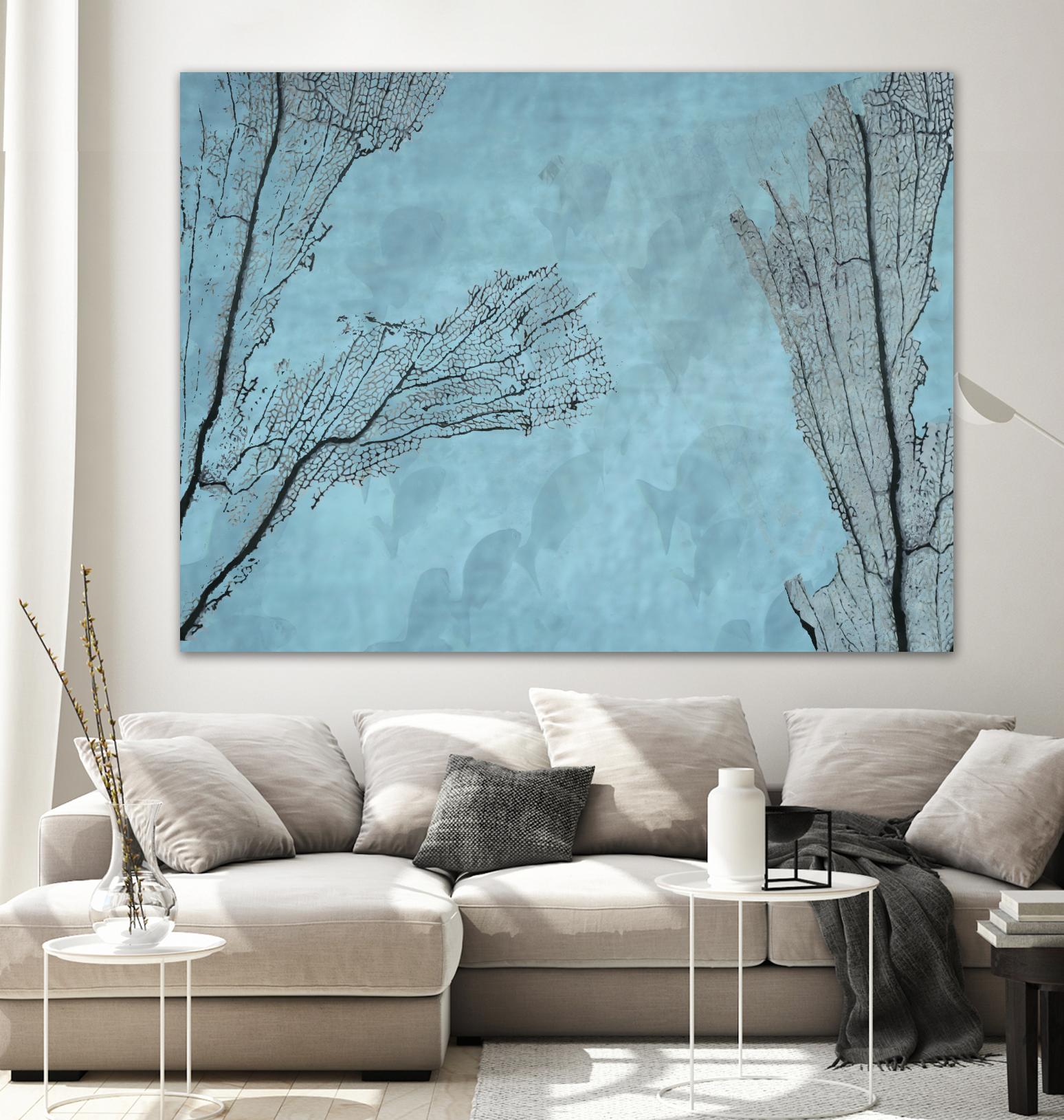 Coral II by Jessica Valner on GIANT ART - grey nautical