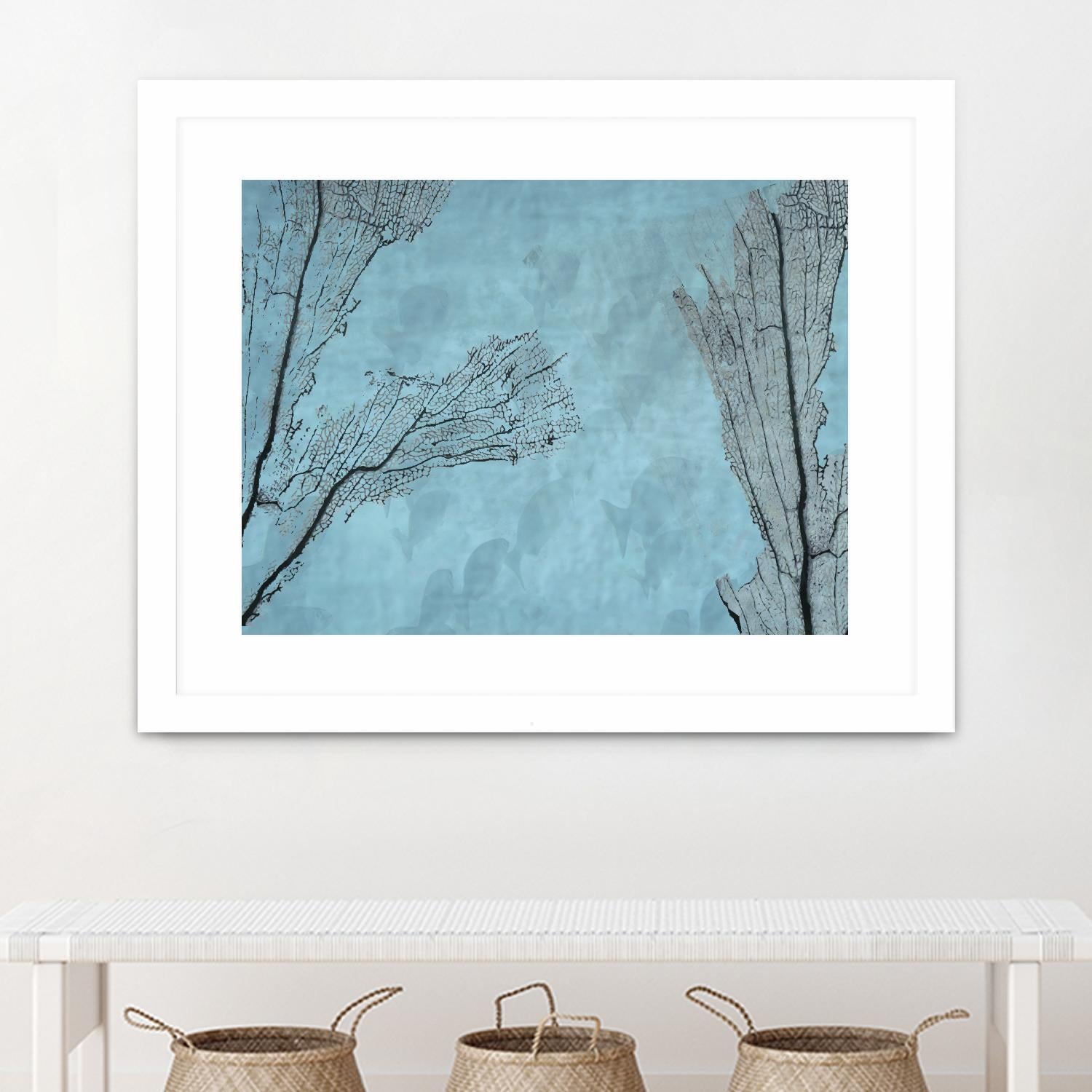 Coral II by Jessica Valner on GIANT ART - grey nautical