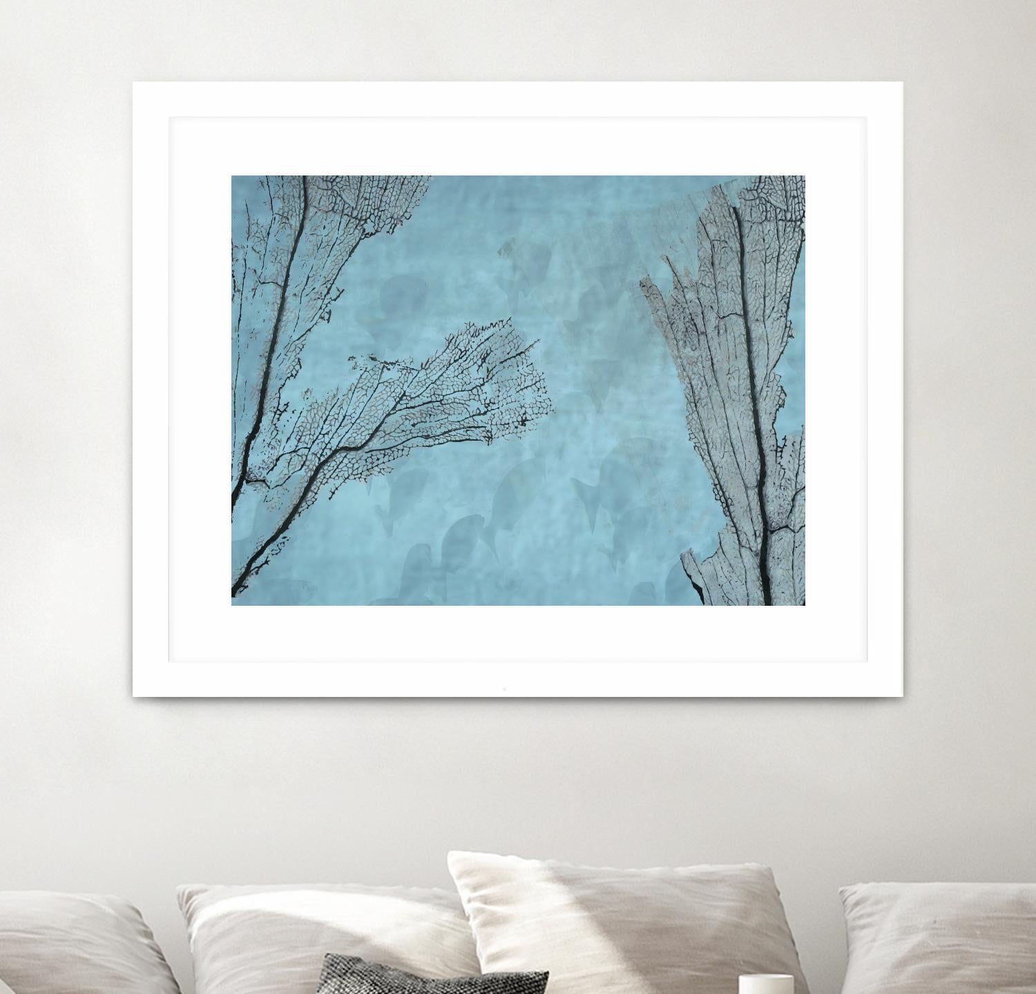 Coral II by Jessica Valner on GIANT ART - grey nautical