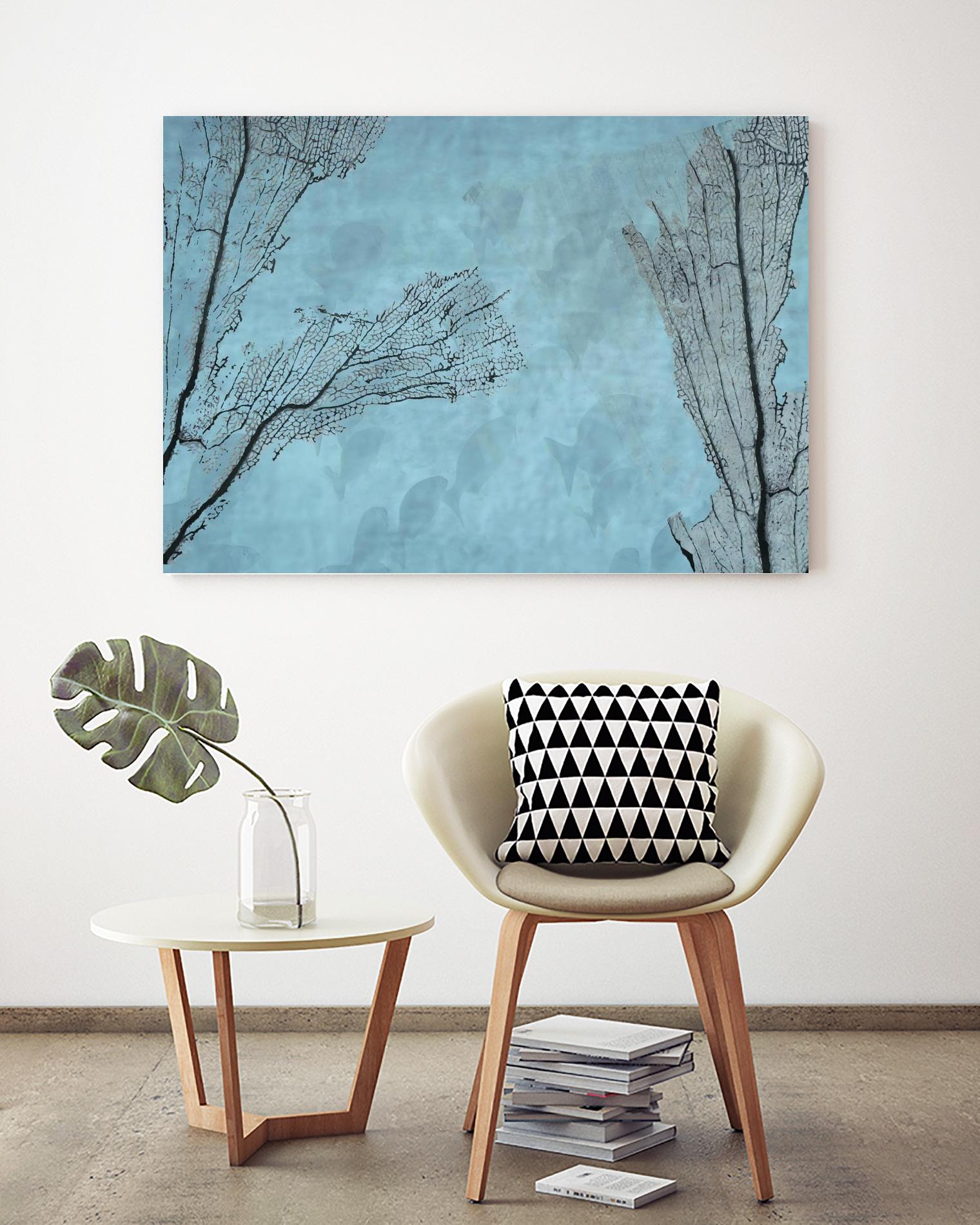 Coral II by Jessica Valner on GIANT ART - grey nautical