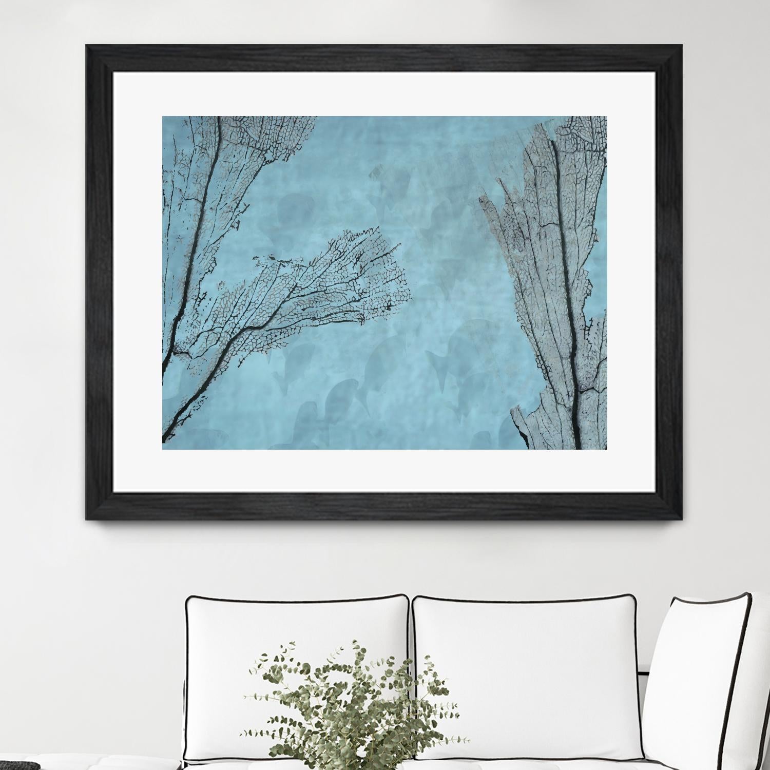 Coral II by Jessica Valner on GIANT ART - grey nautical