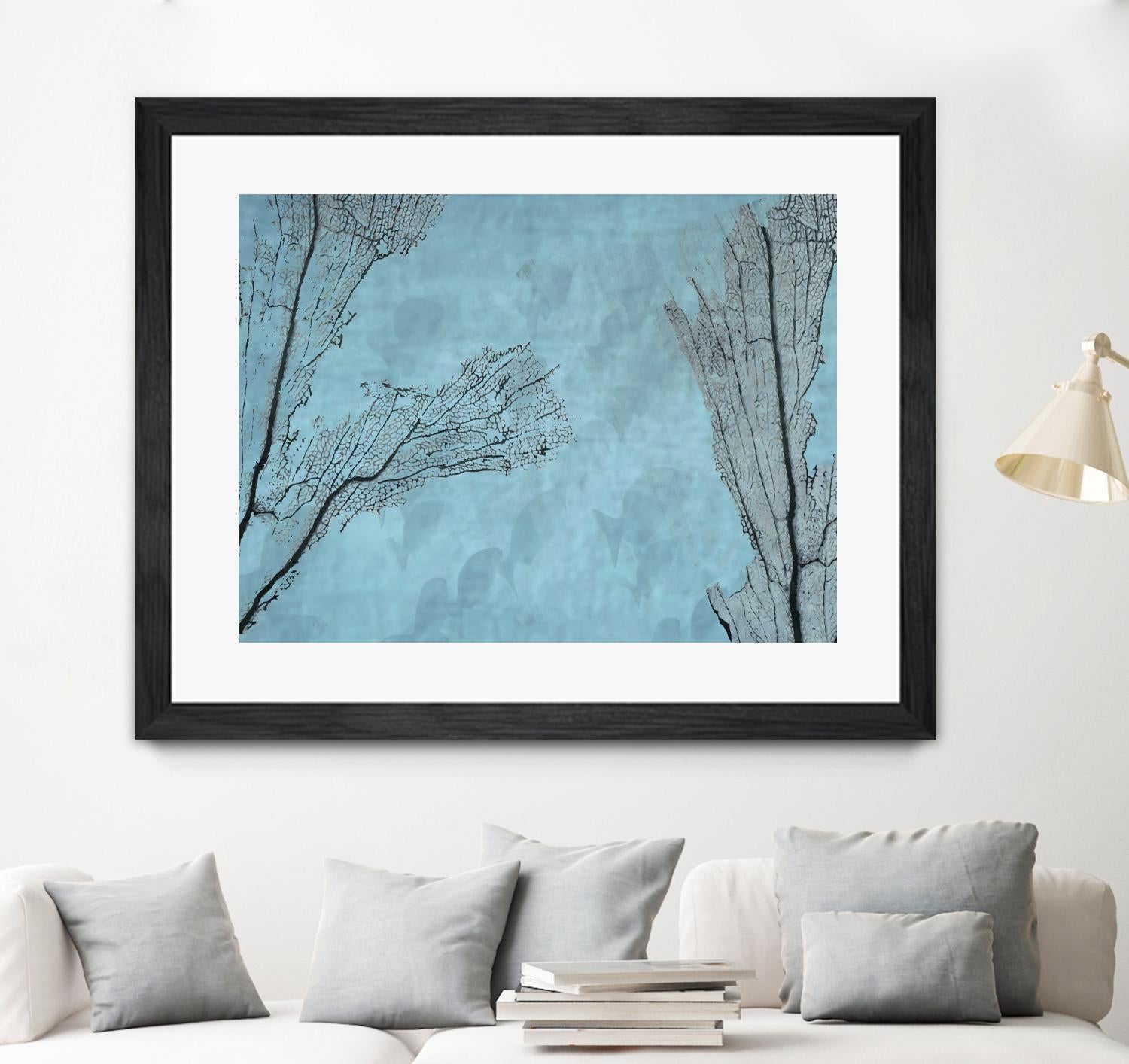 Coral II by Jessica Valner on GIANT ART - grey nautical