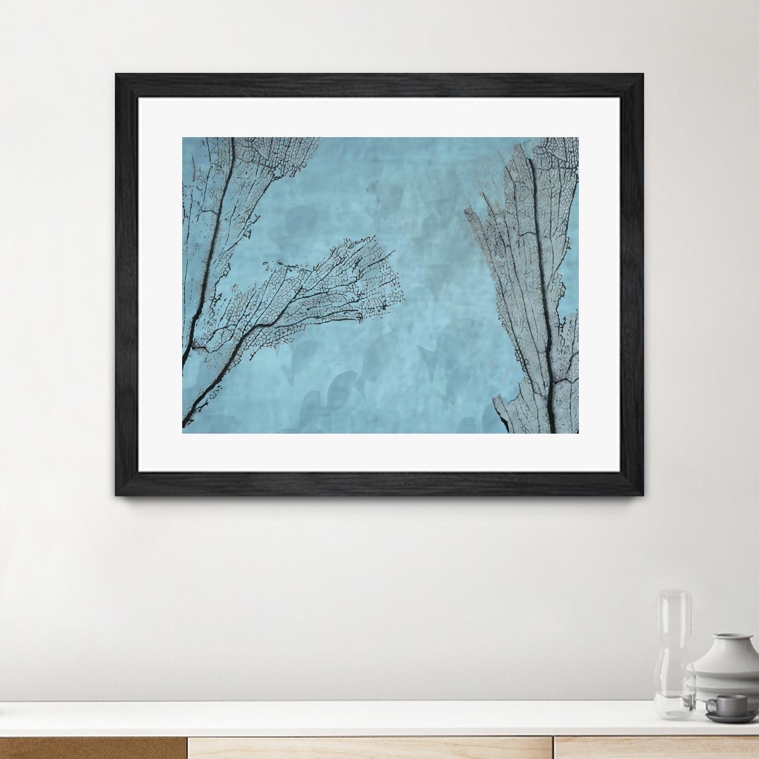 Coral II by Jessica Valner on GIANT ART - grey nautical