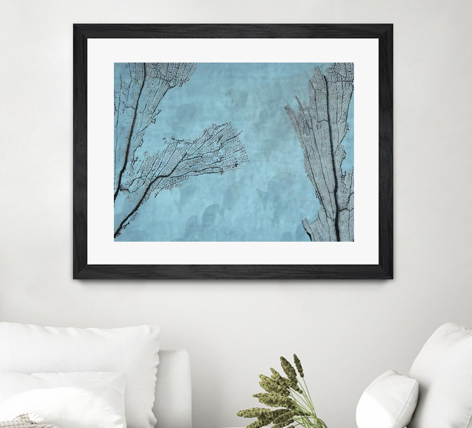 Coral II by Jessica Valner on GIANT ART - grey nautical