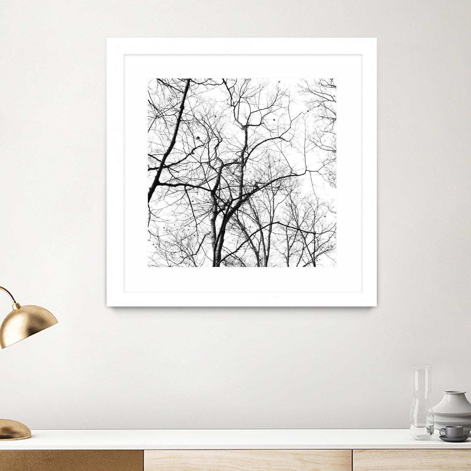 Billows I by Judy Stalus on GIANT ART - black trees