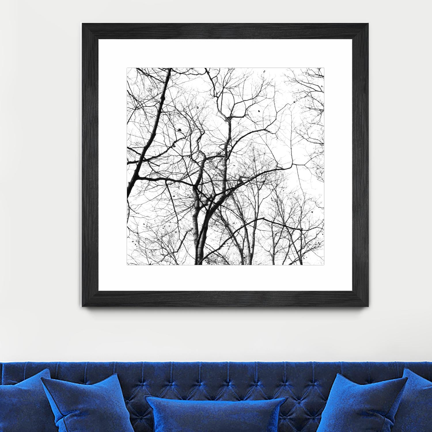 Billows I by Judy Stalus on GIANT ART - black trees