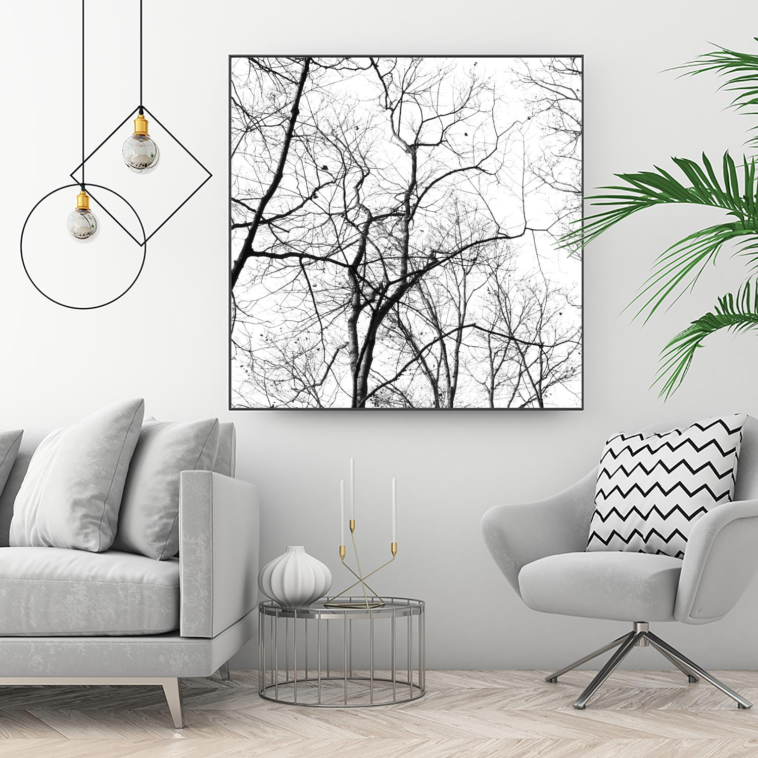 Billows I by Judy Stalus on GIANT ART - black trees