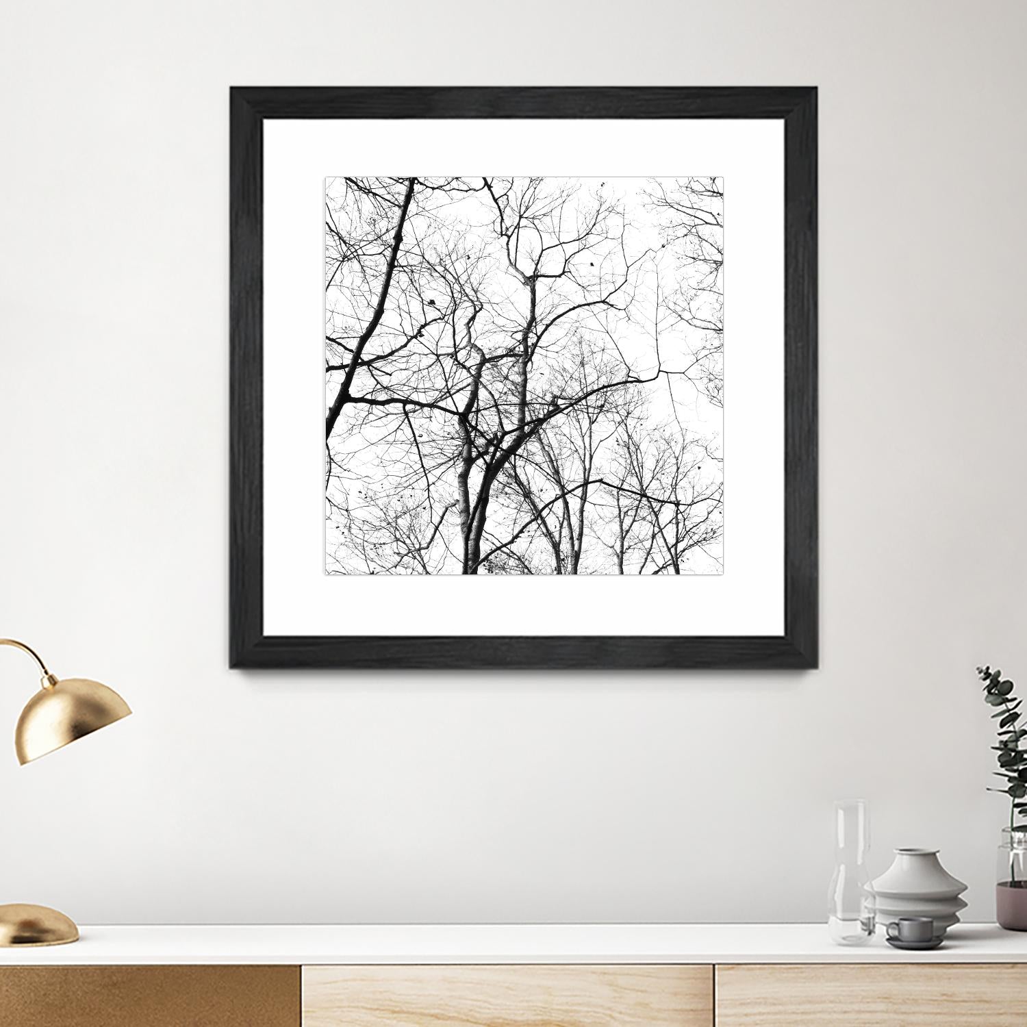 Billows I by Judy Stalus on GIANT ART - black trees