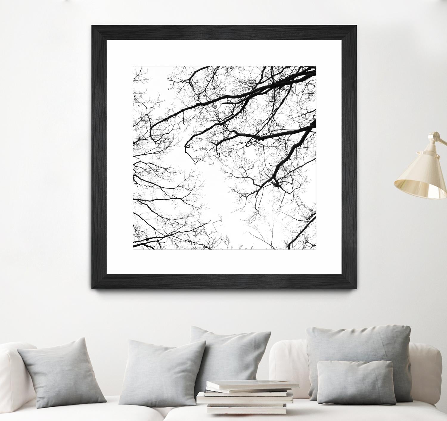 Billows II by Judy Stalus on GIANT ART - black trees