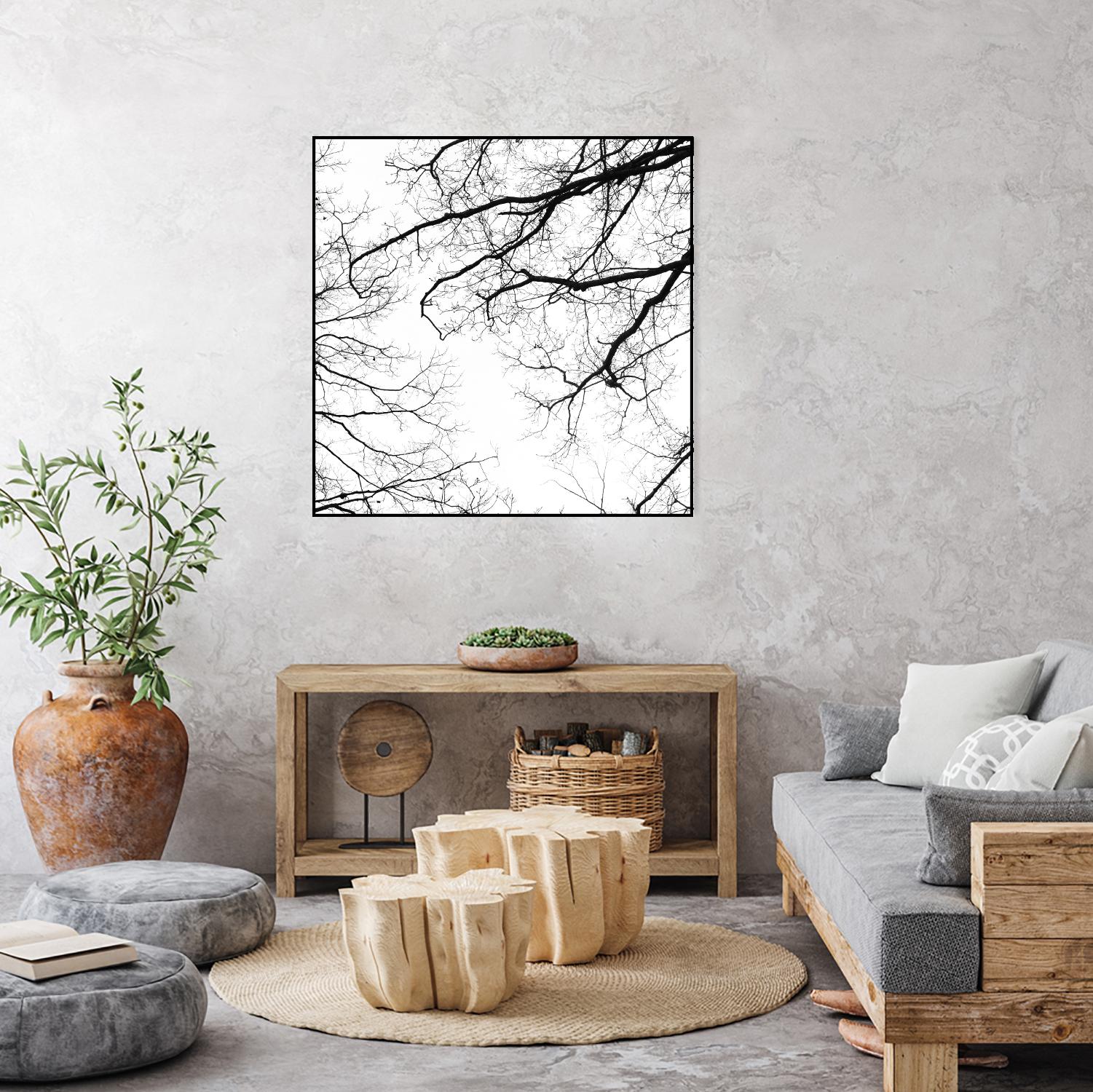 Billows II by Judy Stalus on GIANT ART - black trees