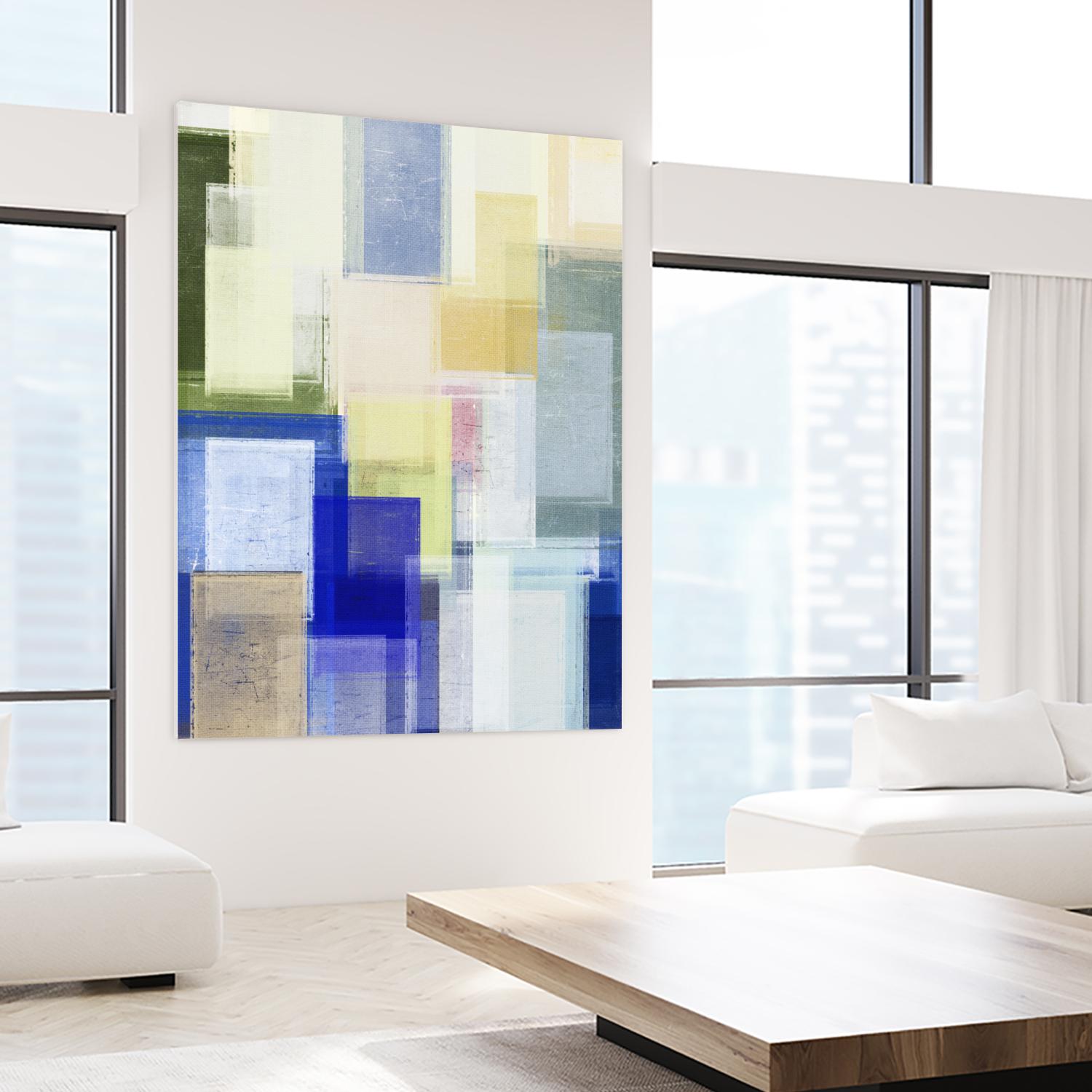 Next Time by Jenn Jorgensen on GIANT ART - blue abstract