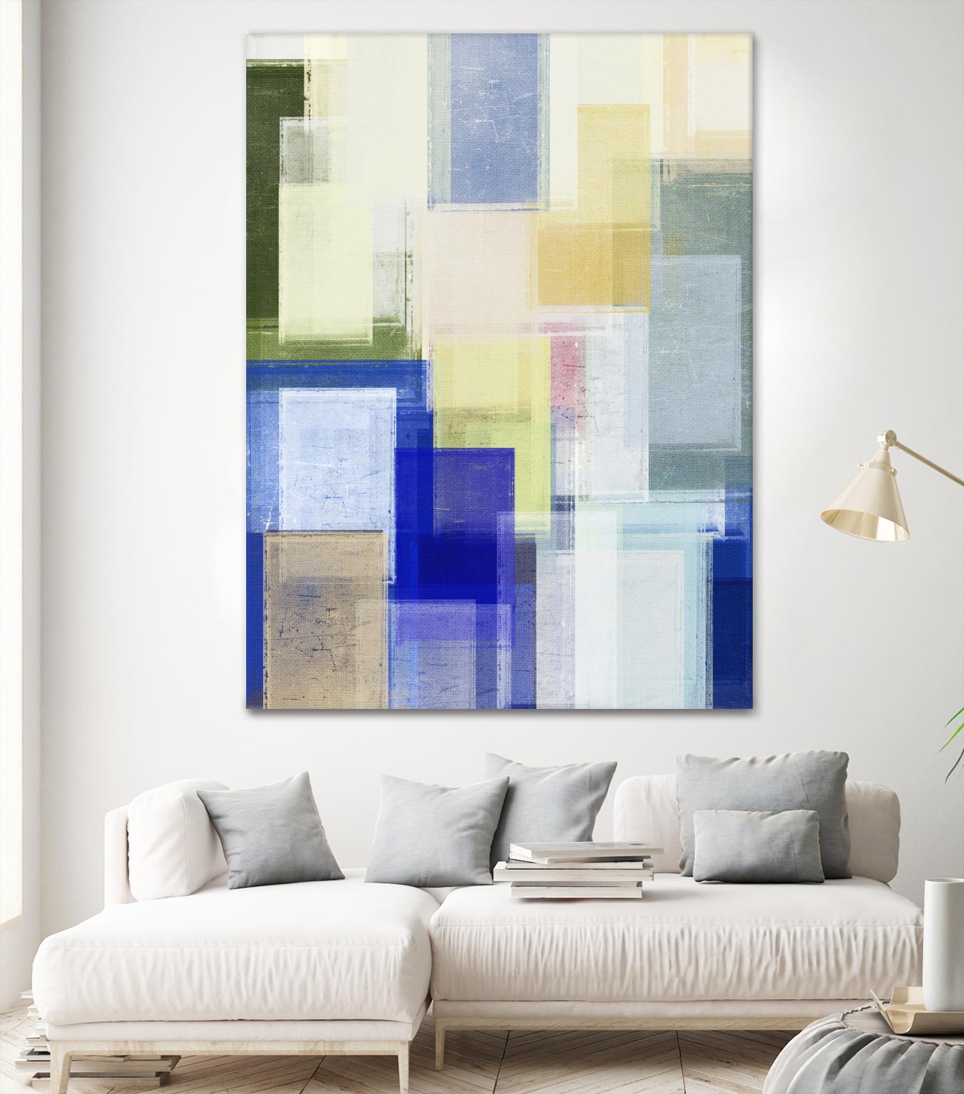 Next Time by Jenn Jorgensen on GIANT ART - blue abstract
