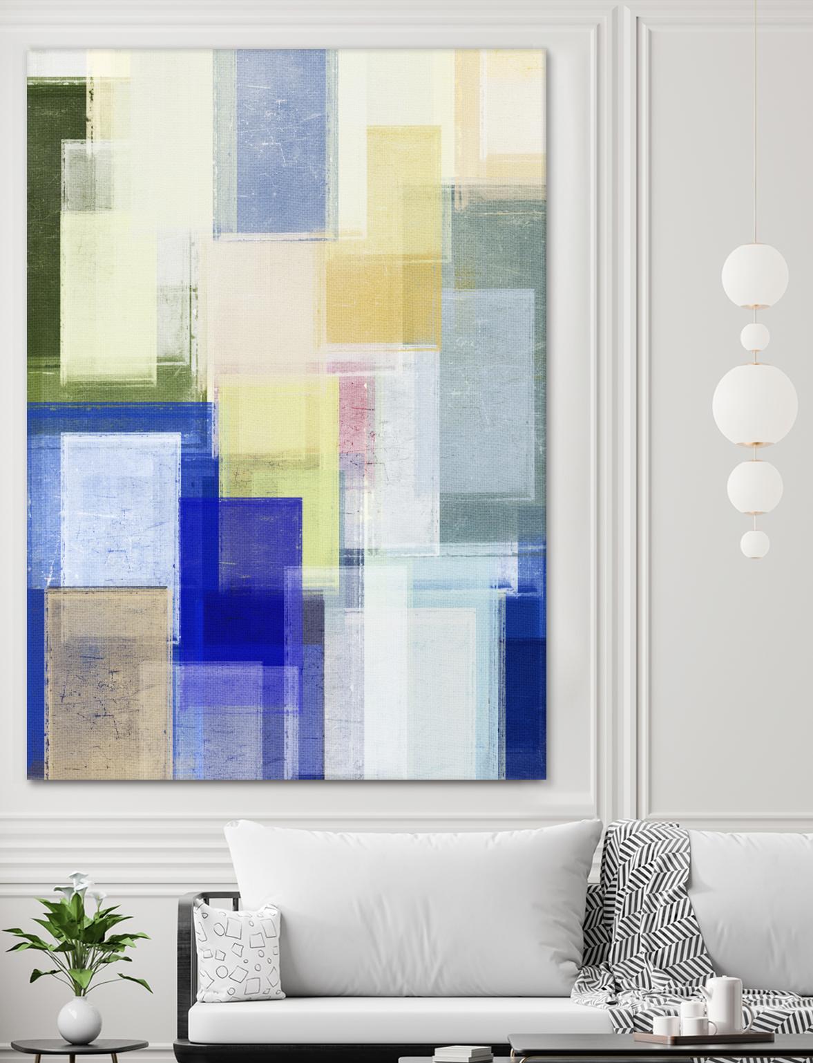 Next Time by Jenn Jorgensen on GIANT ART - blue abstract