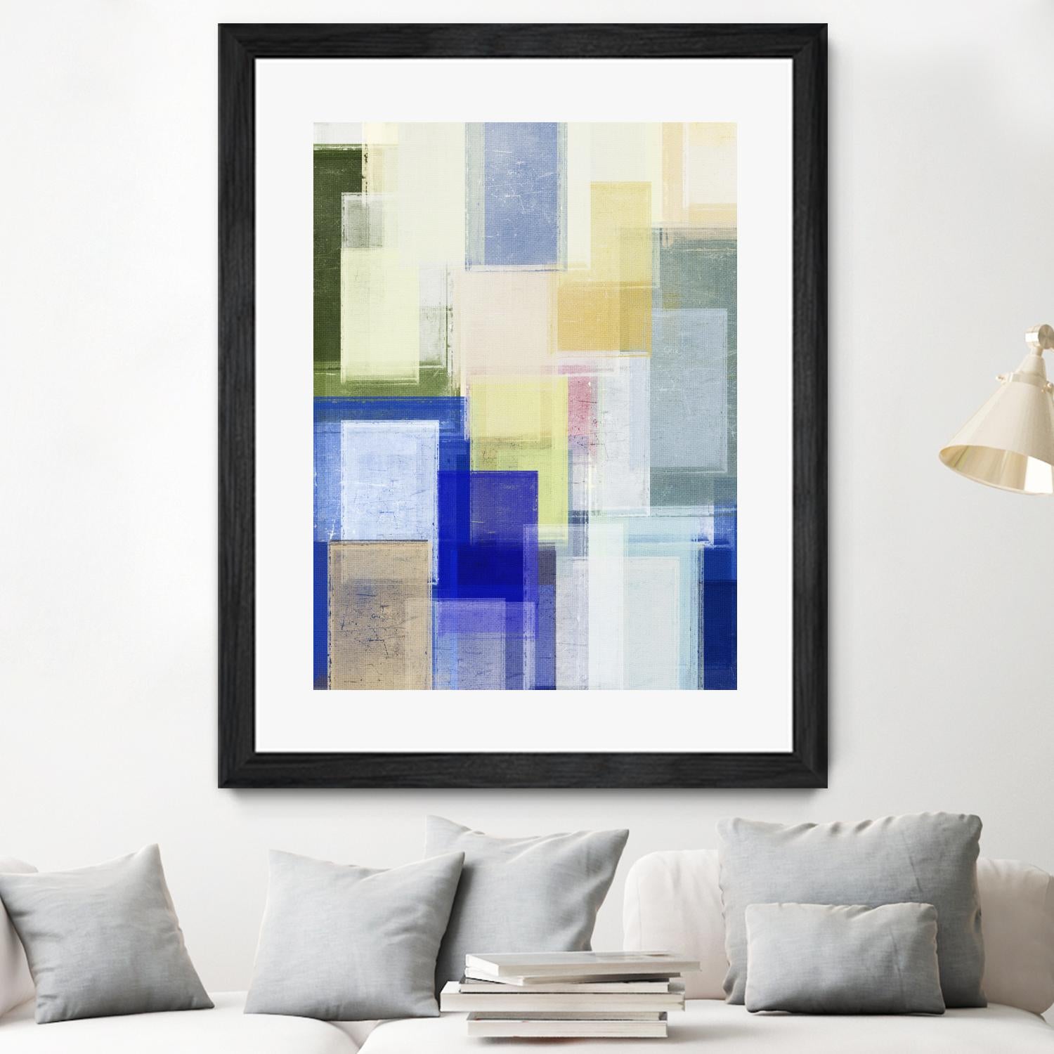 Next Time by Jenn Jorgensen on GIANT ART - blue abstract