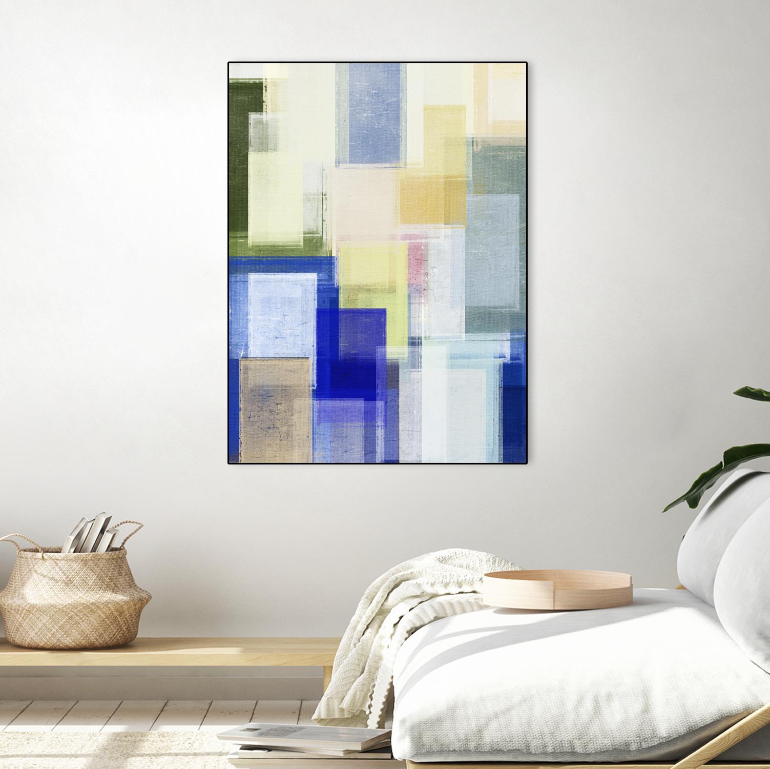 Next Time by Jenn Jorgensen on GIANT ART - blue abstract